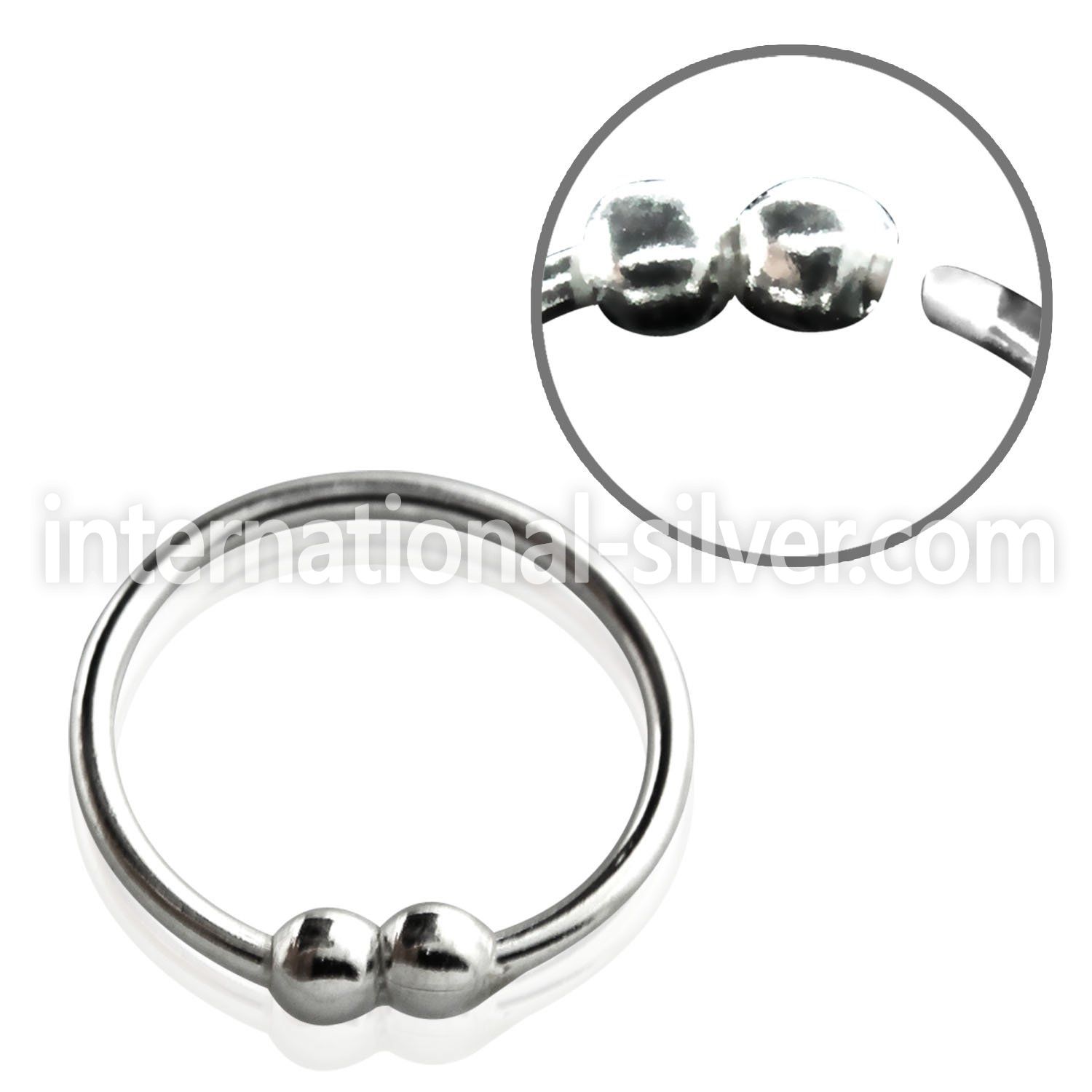 nr33 nose hoop silver 925 nose