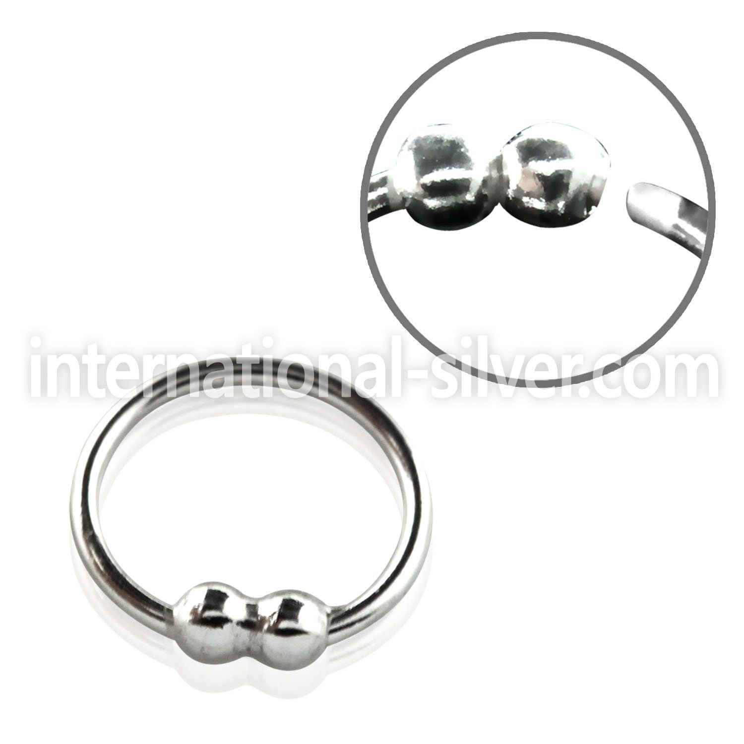 nrs33 nose hoop silver 925 nose
