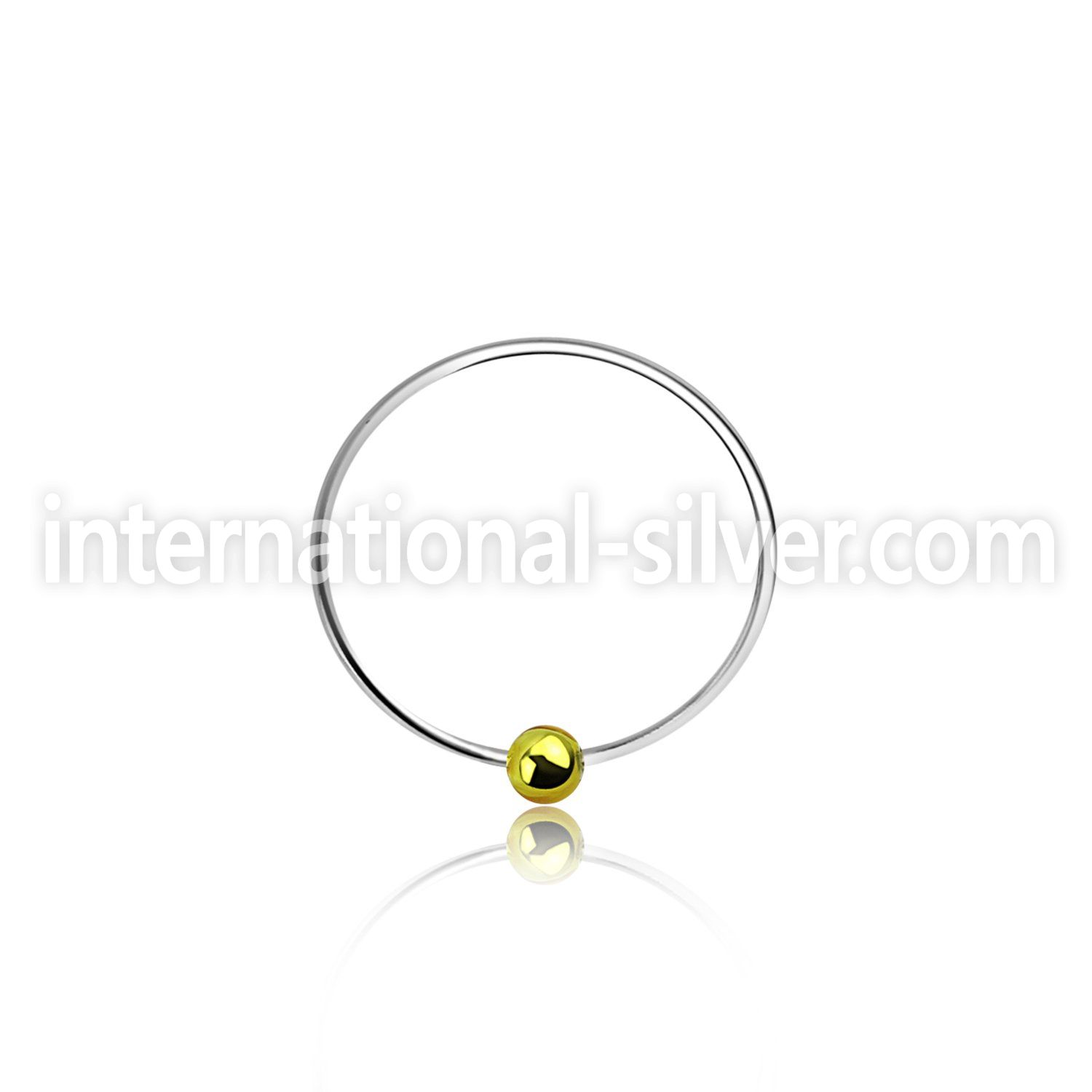 ns07gb nose hoop silver 925 nose