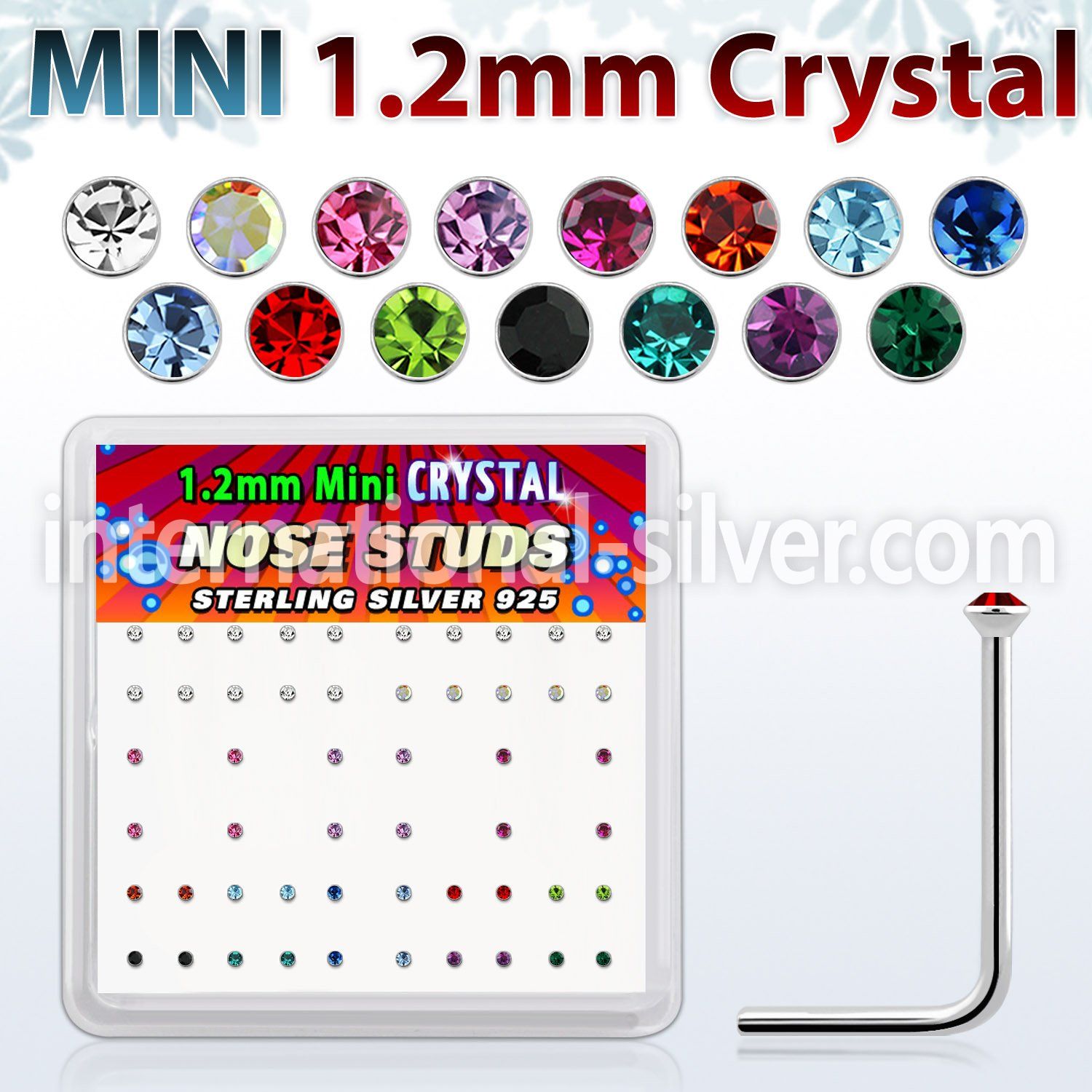 ns5mx 925 silver nose screws and nose studs nose piercing