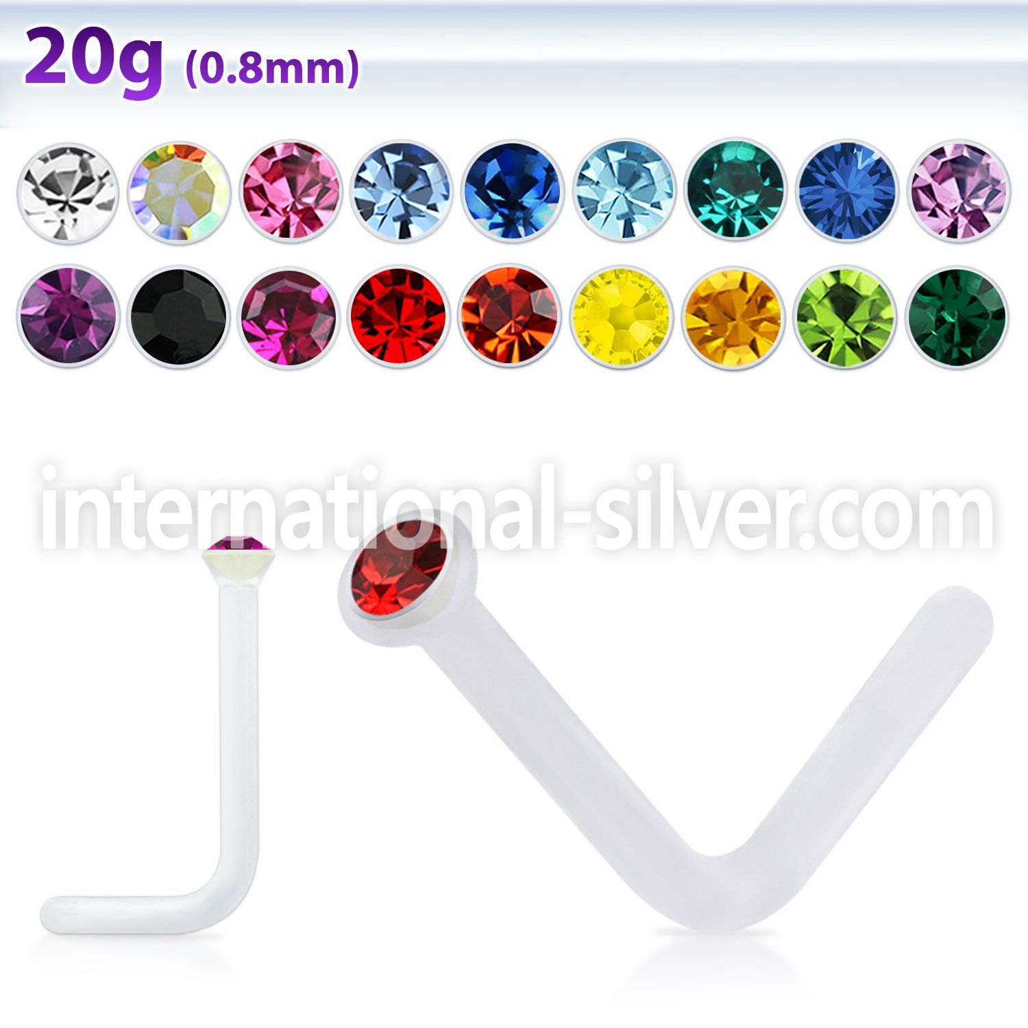 nsac1s acrylic nose screws and nose studs nose piercing