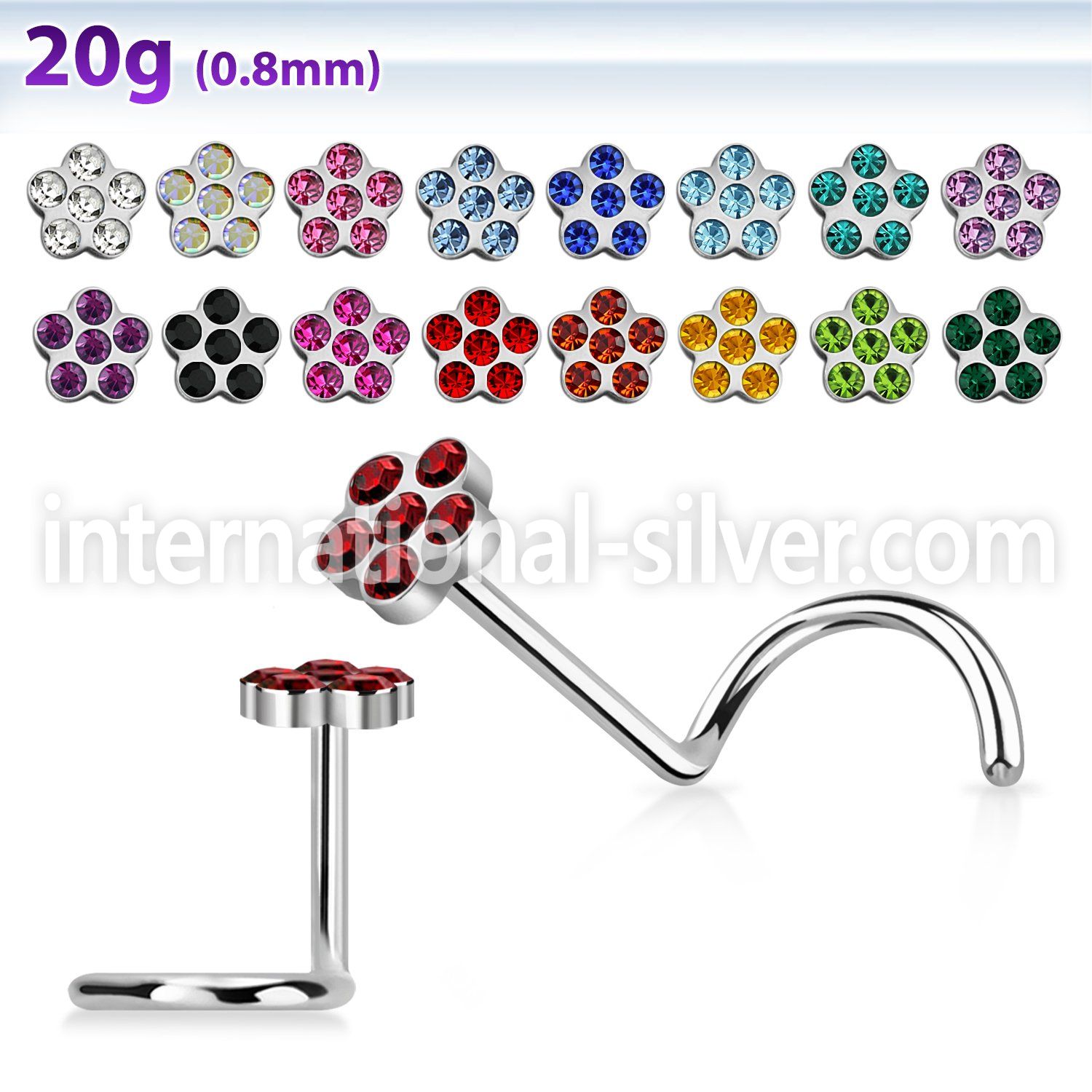 nscfwc l shape nose studs surgical steel 316l nose