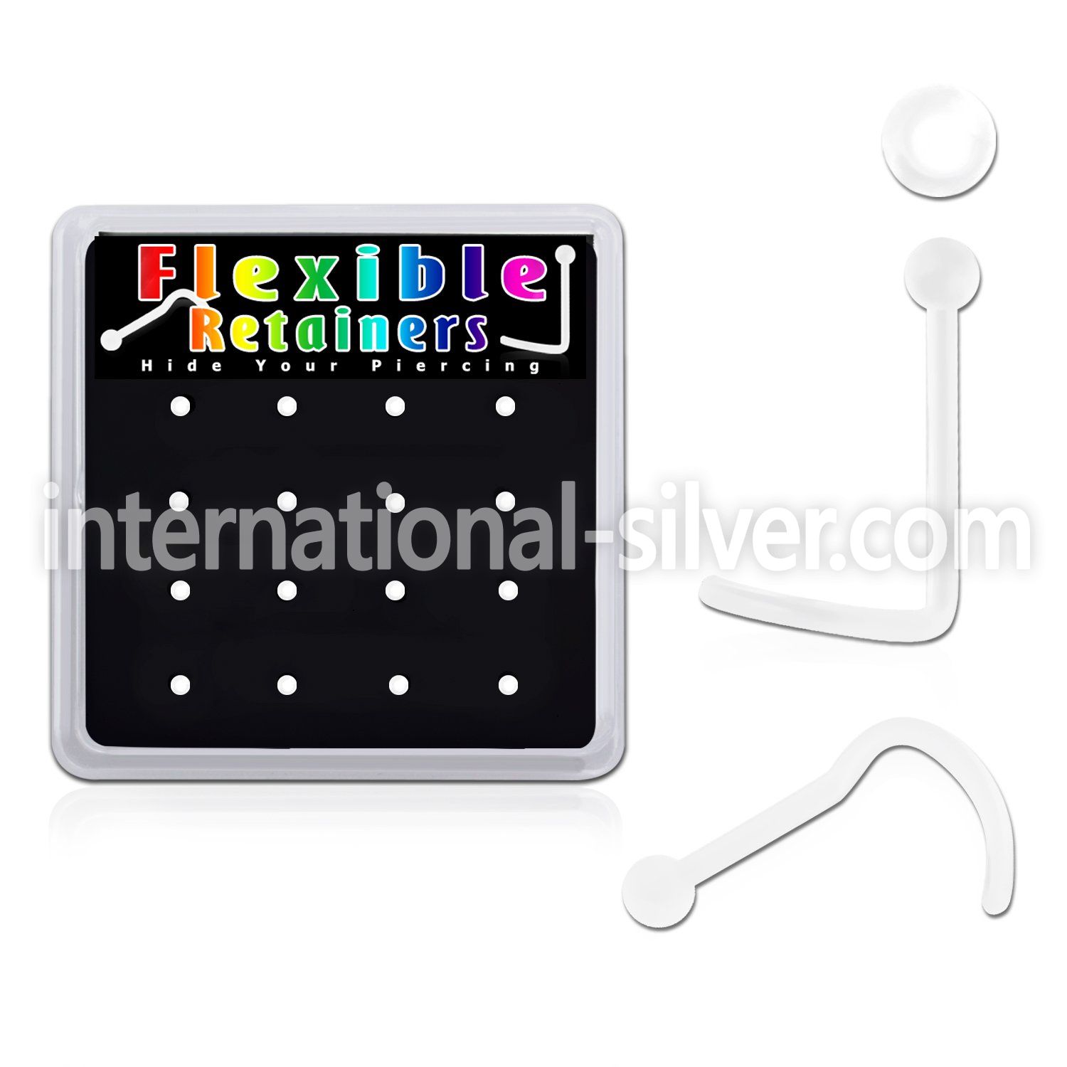 nscrtx16 l shape nose studs bioflex ptfe nose