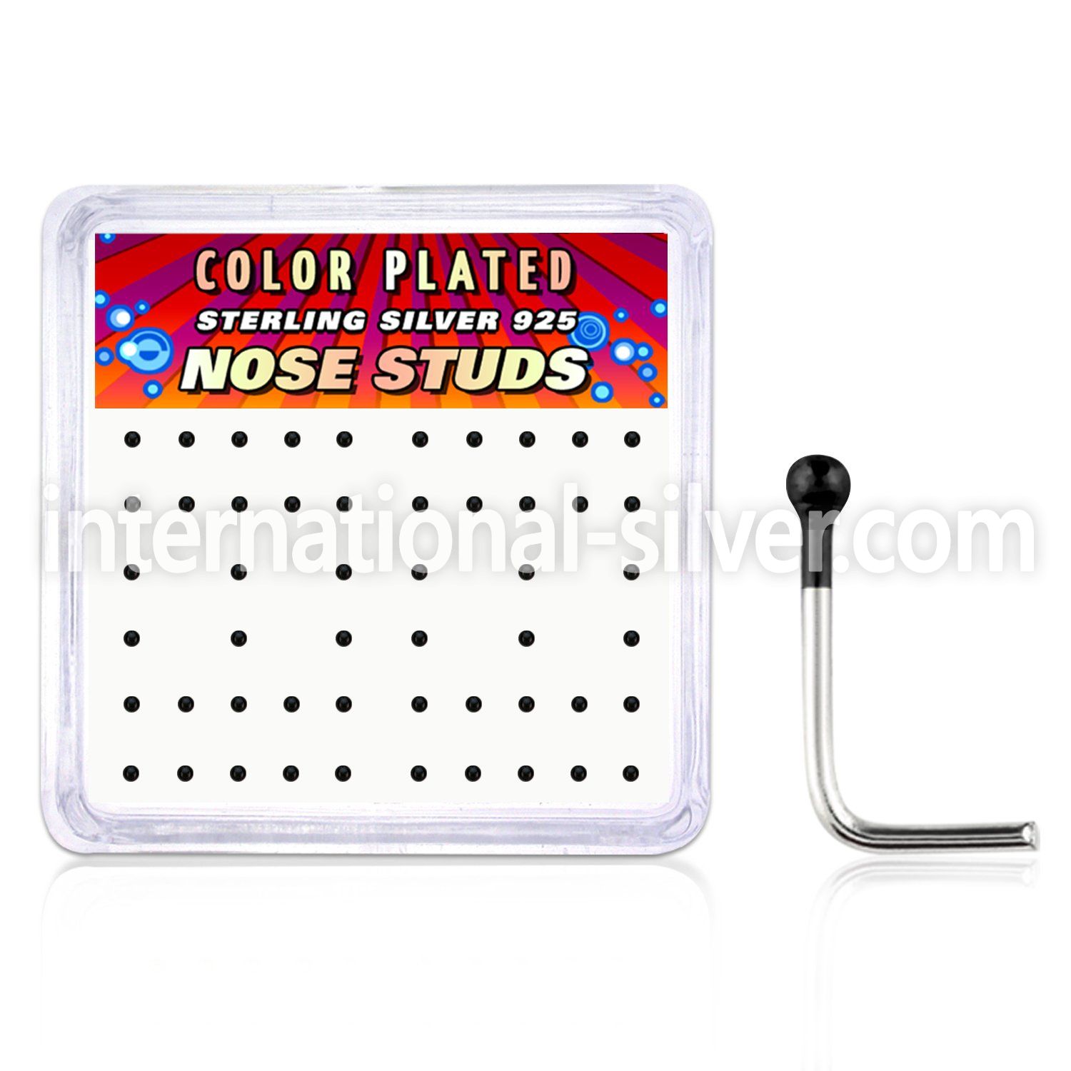 nskbbx1 l shape nose studs silver 925 nose
