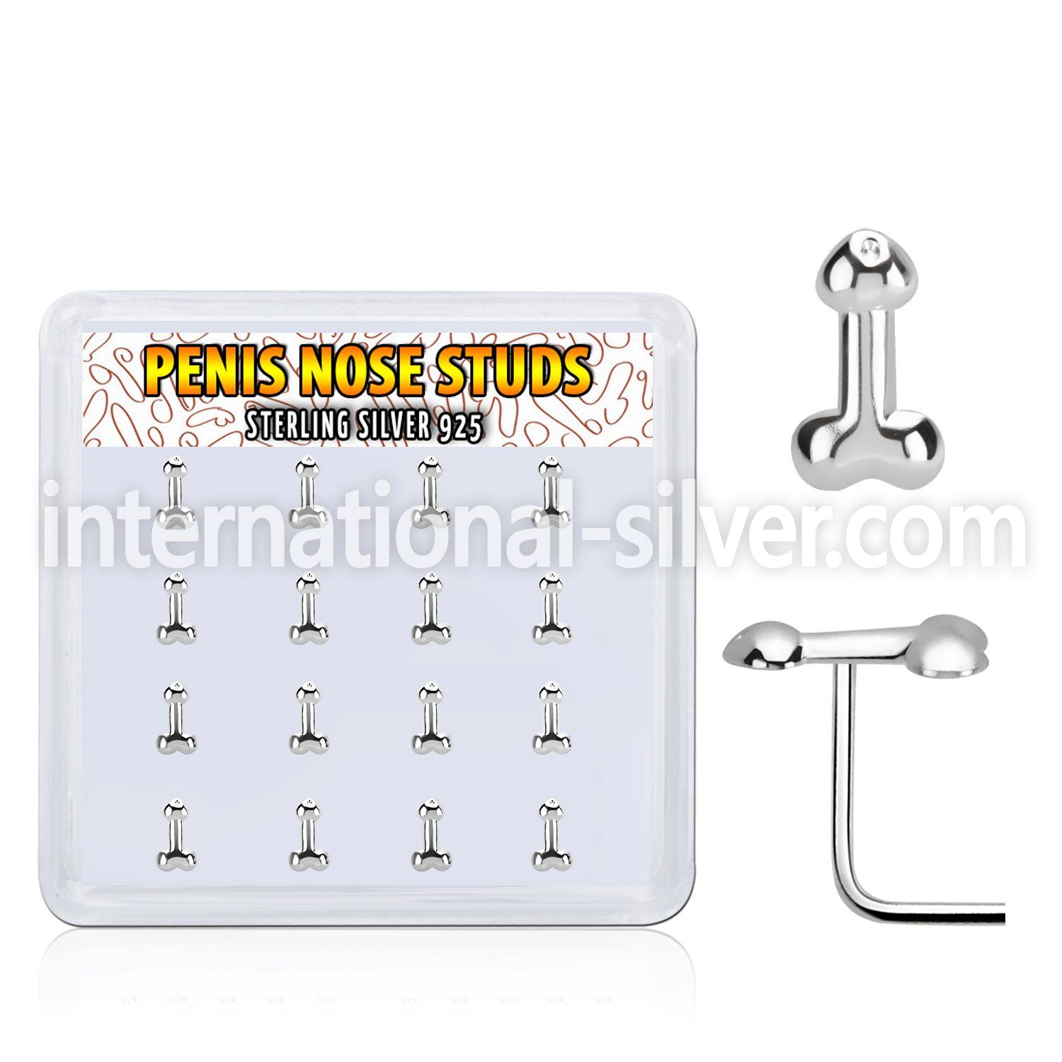 nspen16 925 silver nose screws and nose studs nose piercing