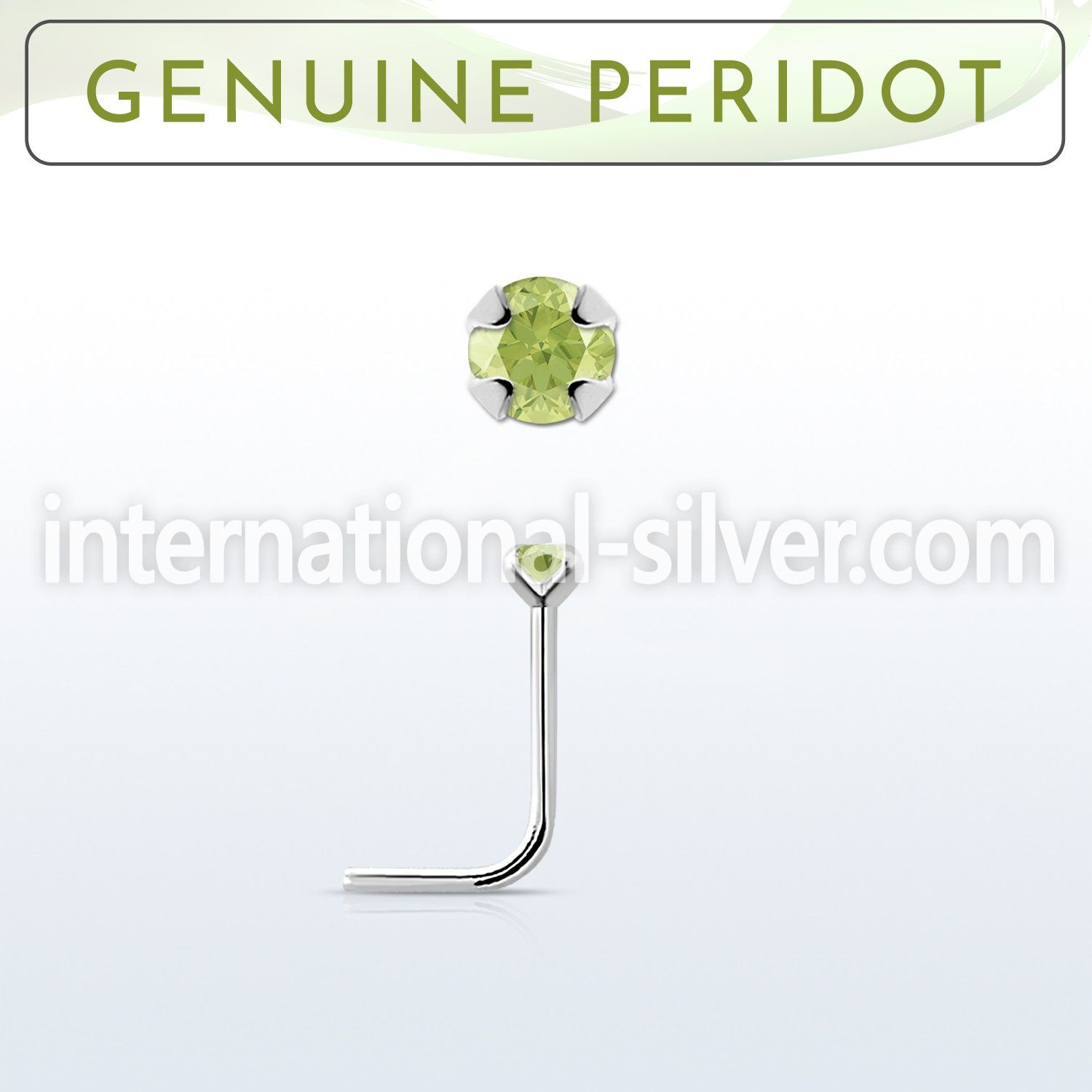 nspge4 l shape nose studs silver 925 nose