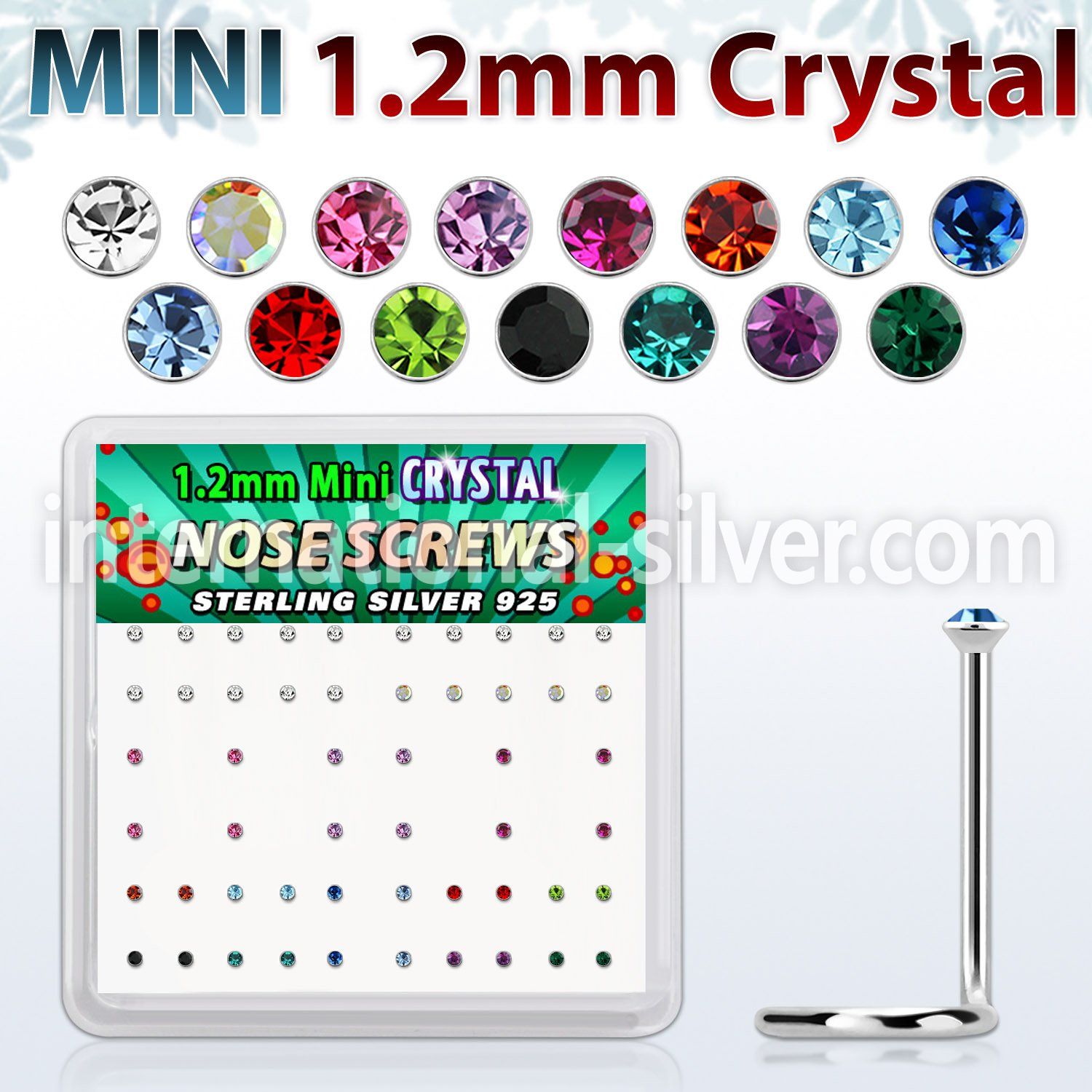 nw5mx 925 silver nose screws and nose studs nose piercing