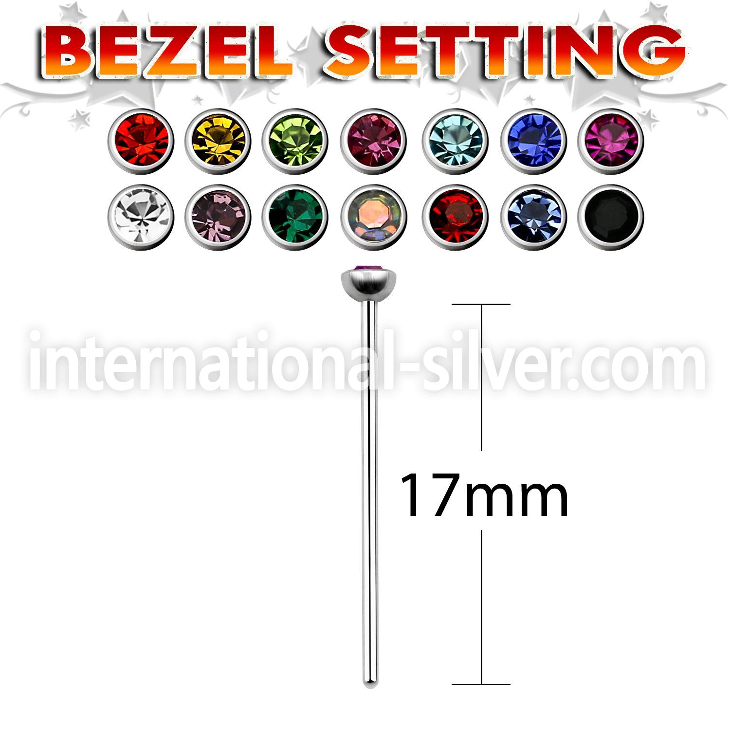 nycb25 bend it to fit nose studs surgical steel 316l nose