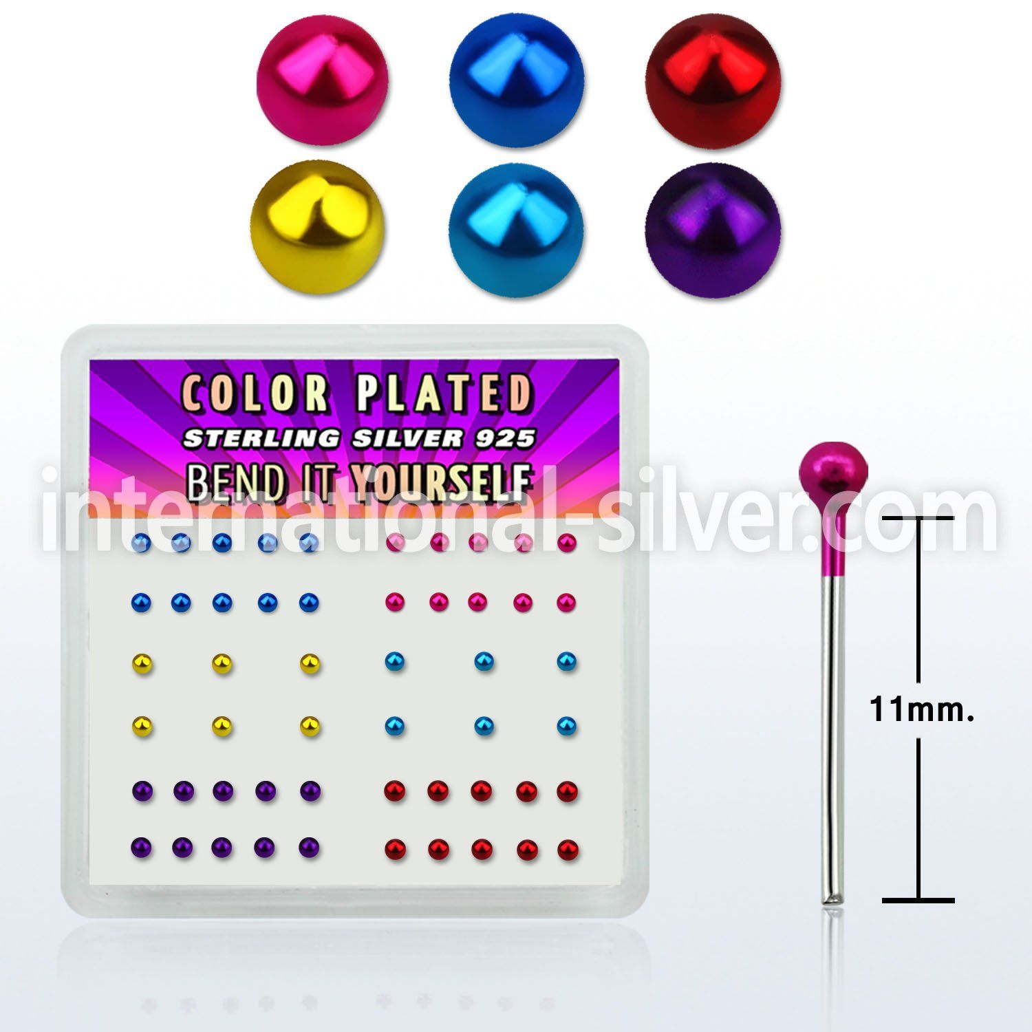 nymtbx2 bend it to fit nose studs silver 925 nose