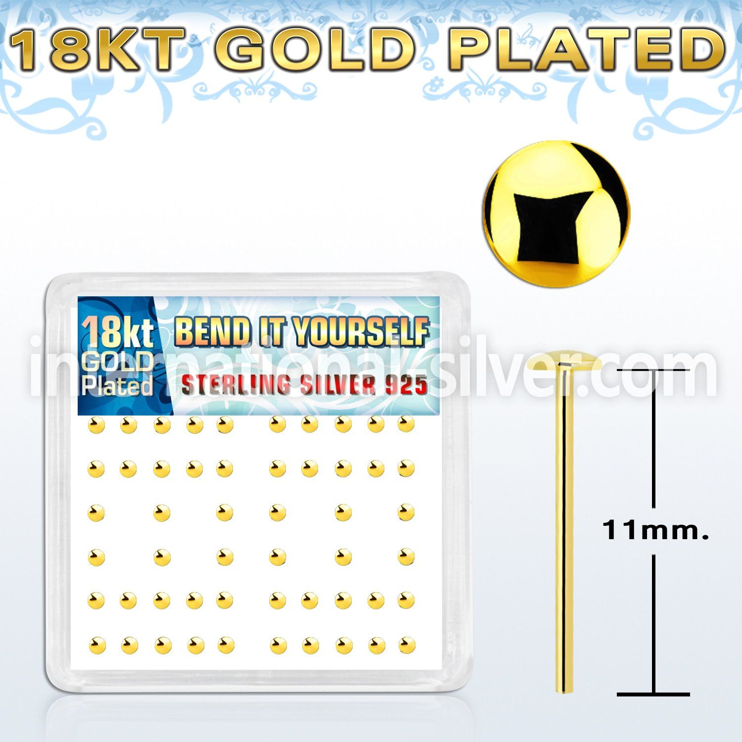 nymx3rg bend it to fit nose studs silver 925 nose