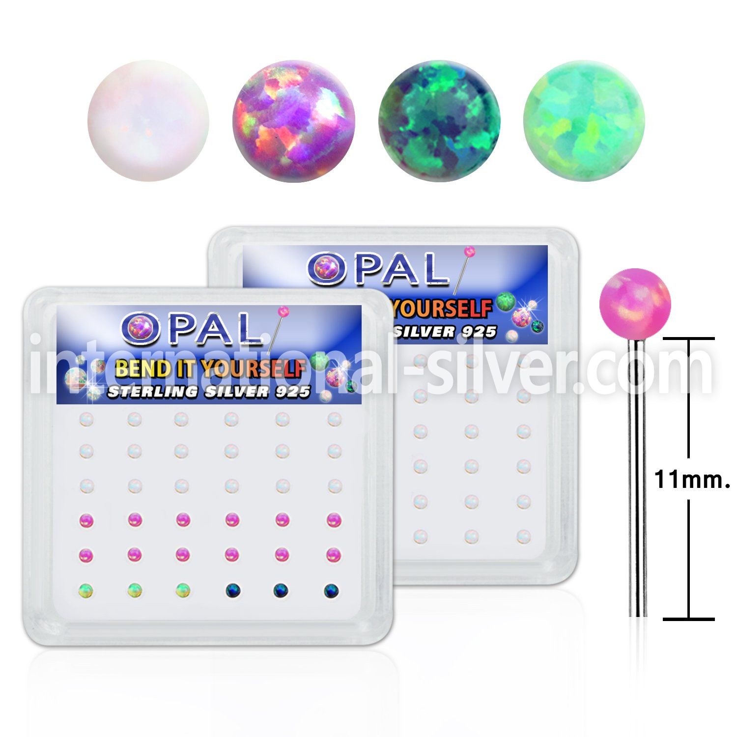 nyo2h bend it to fit nose studs surgical steel 316l nose