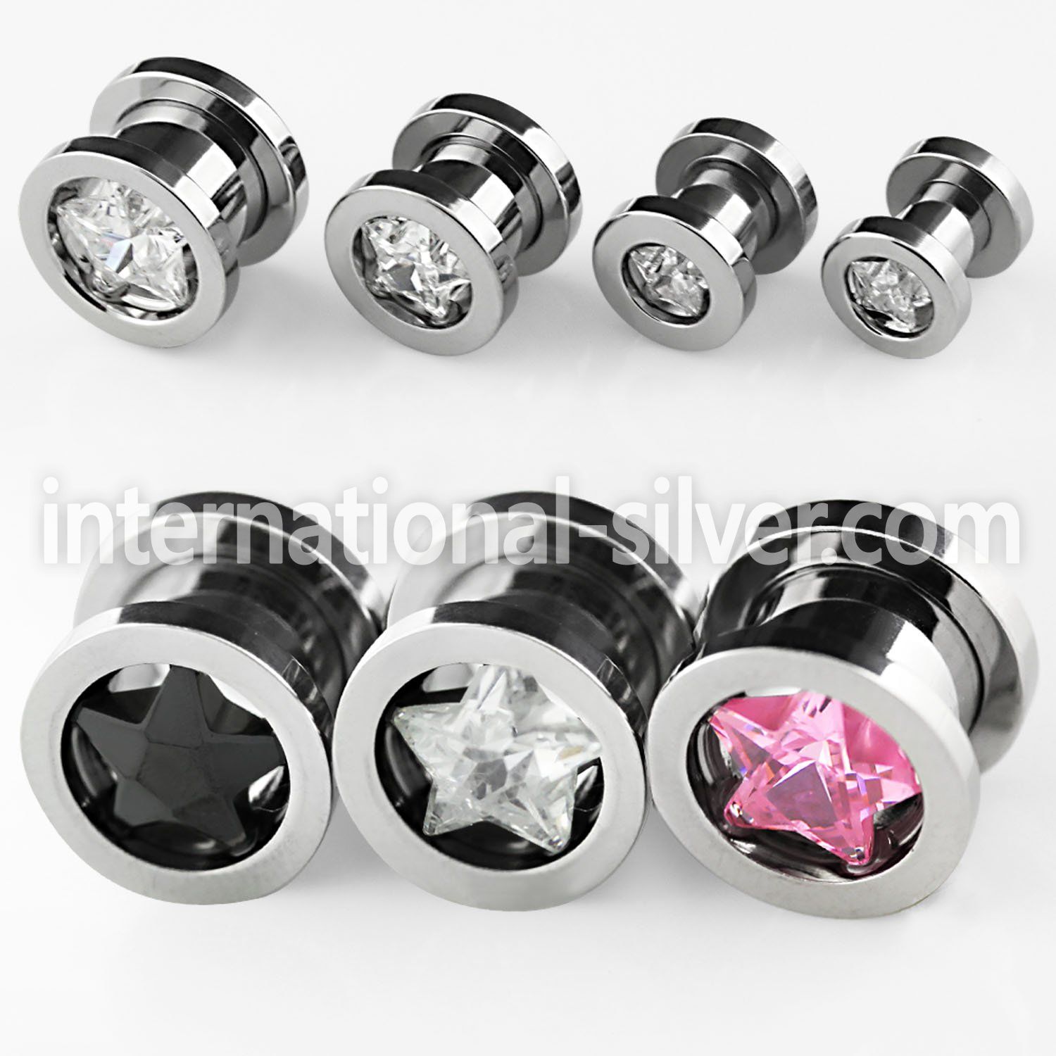pgzs tunnels gauges surgical steel 316l ear lobe