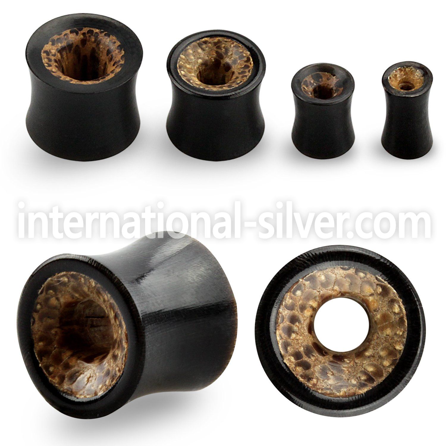 phbo tunnels gauges organic body jewelry ear lobe