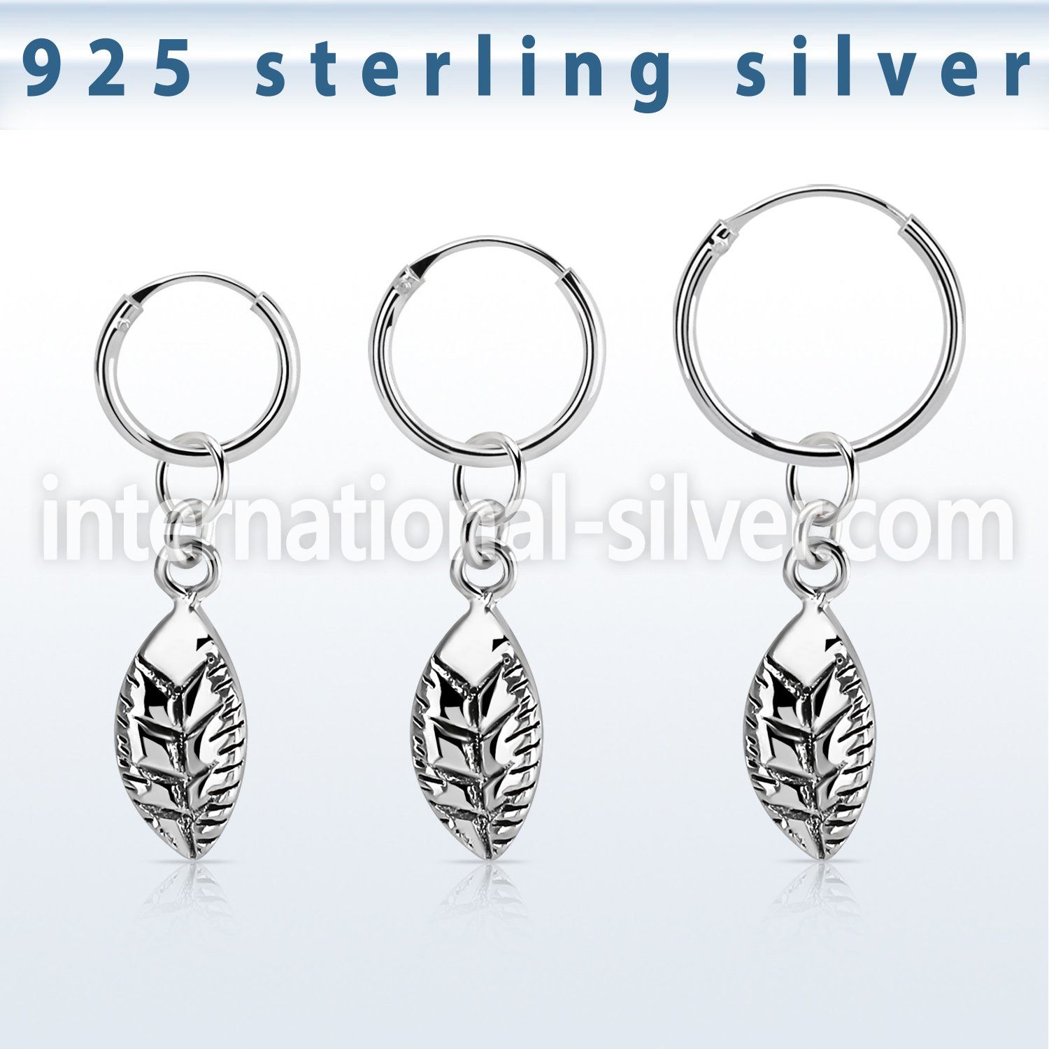 phod38 925 silver ear ring ear stud choose  piercing