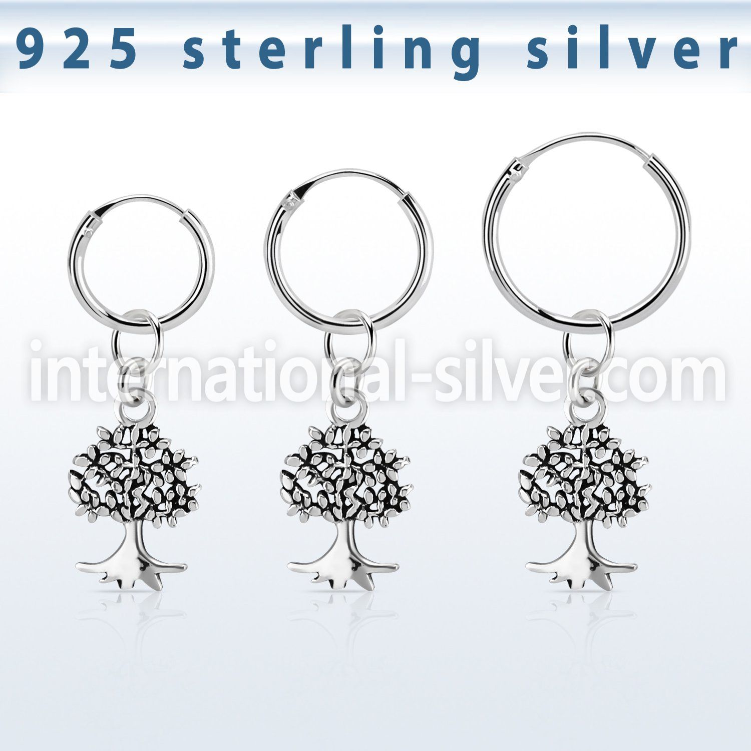 phod45 925 silver ear ring ear stud choose piercing