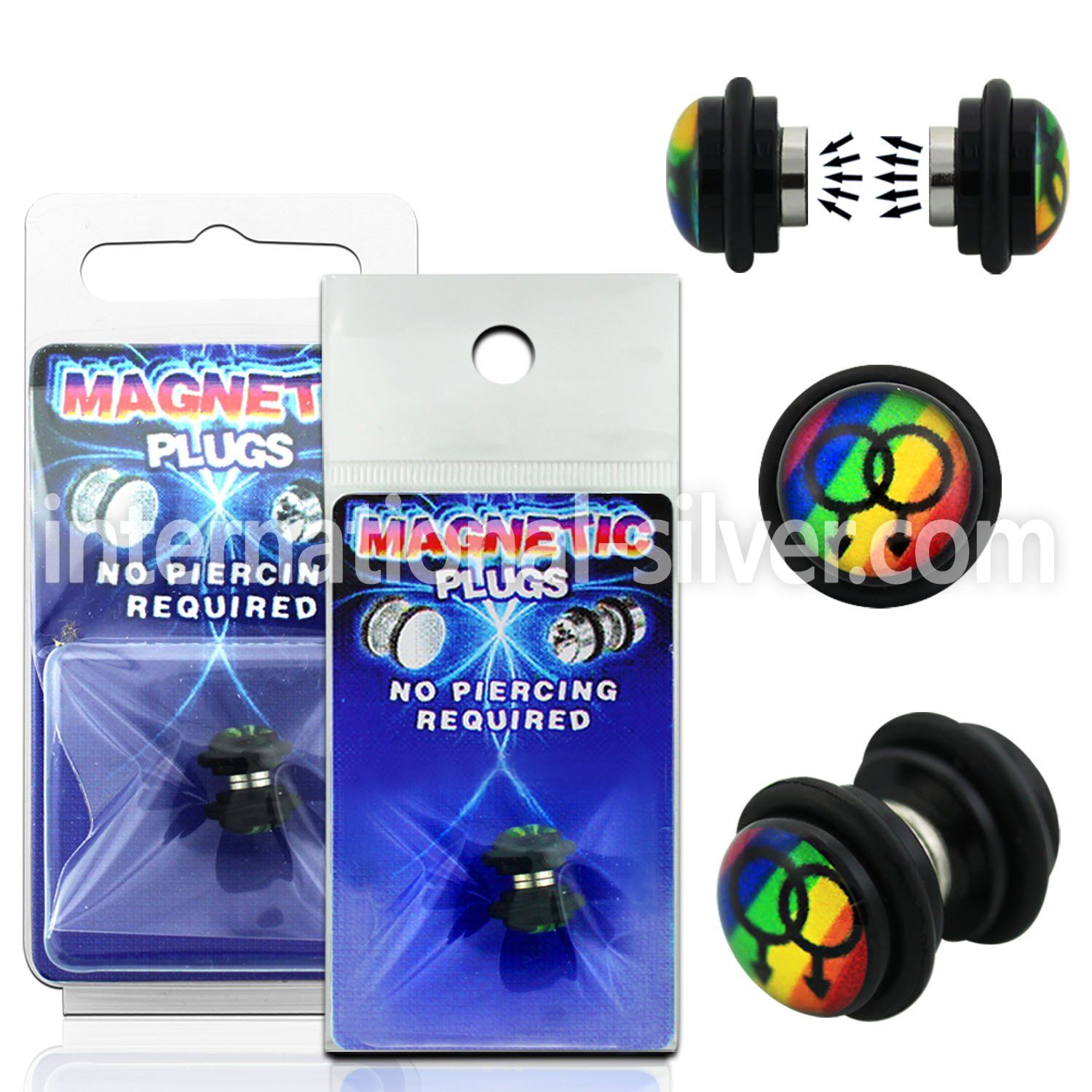 pkmp111 cheaters  illusion plugs and tapers acrylic body jewelry belly button