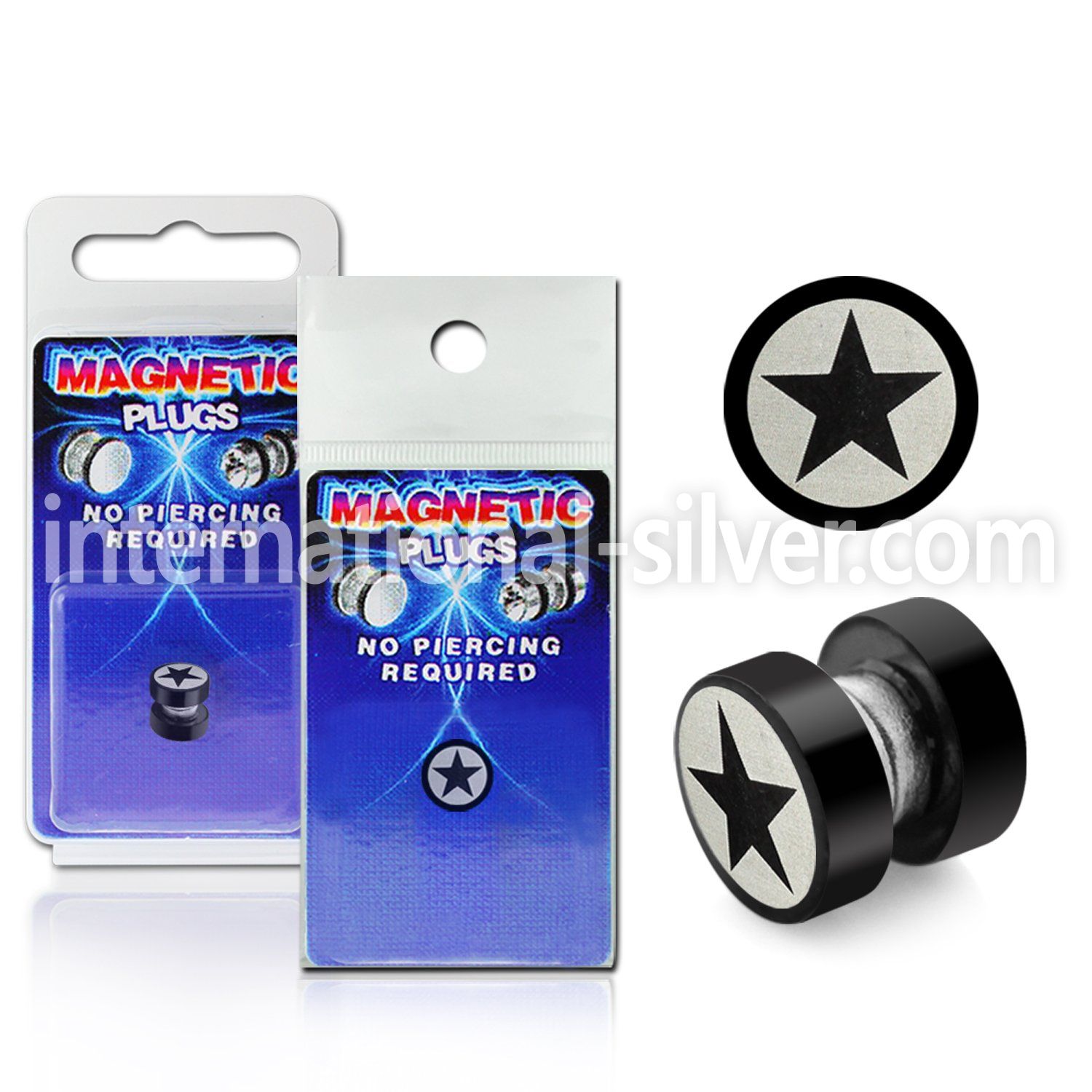 pkmp43 cheaters  illusion plugs and tapers anodized surgical steel 316l ear lobe