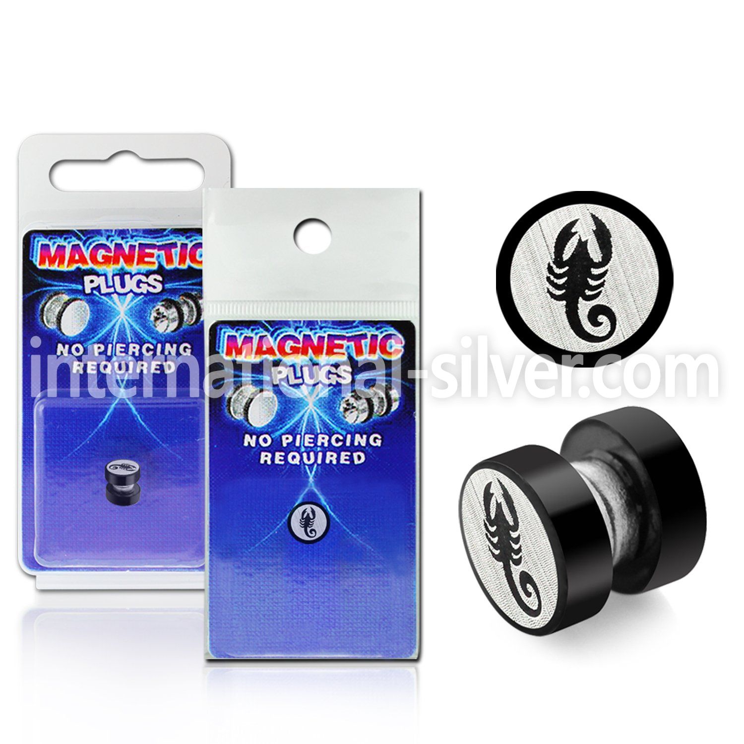 pkmp50 cheaters  illusion plugs and tapers anodized surgical steel 316l ear lobe