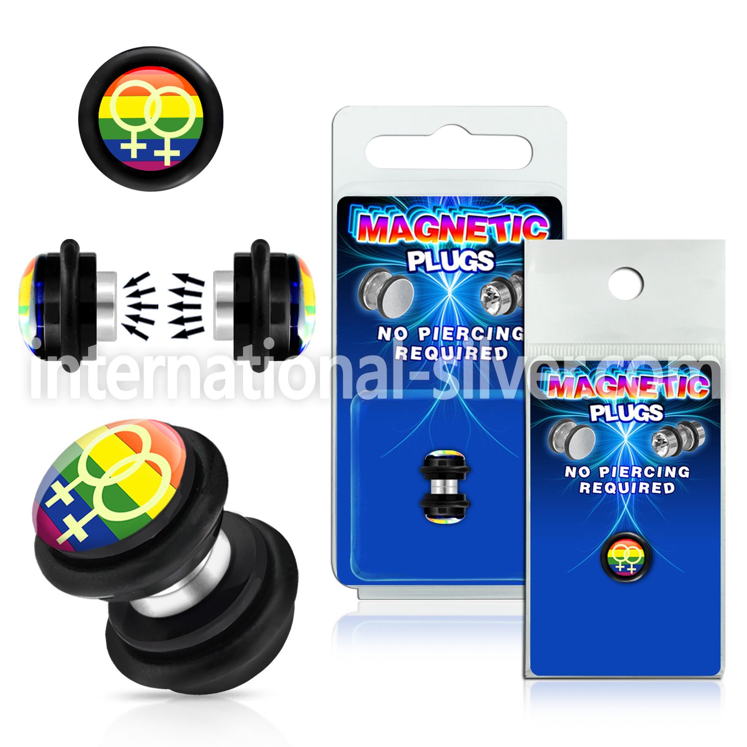 pkmp73 cheaters  illusion plugs and tapers acrylic body jewelry belly button