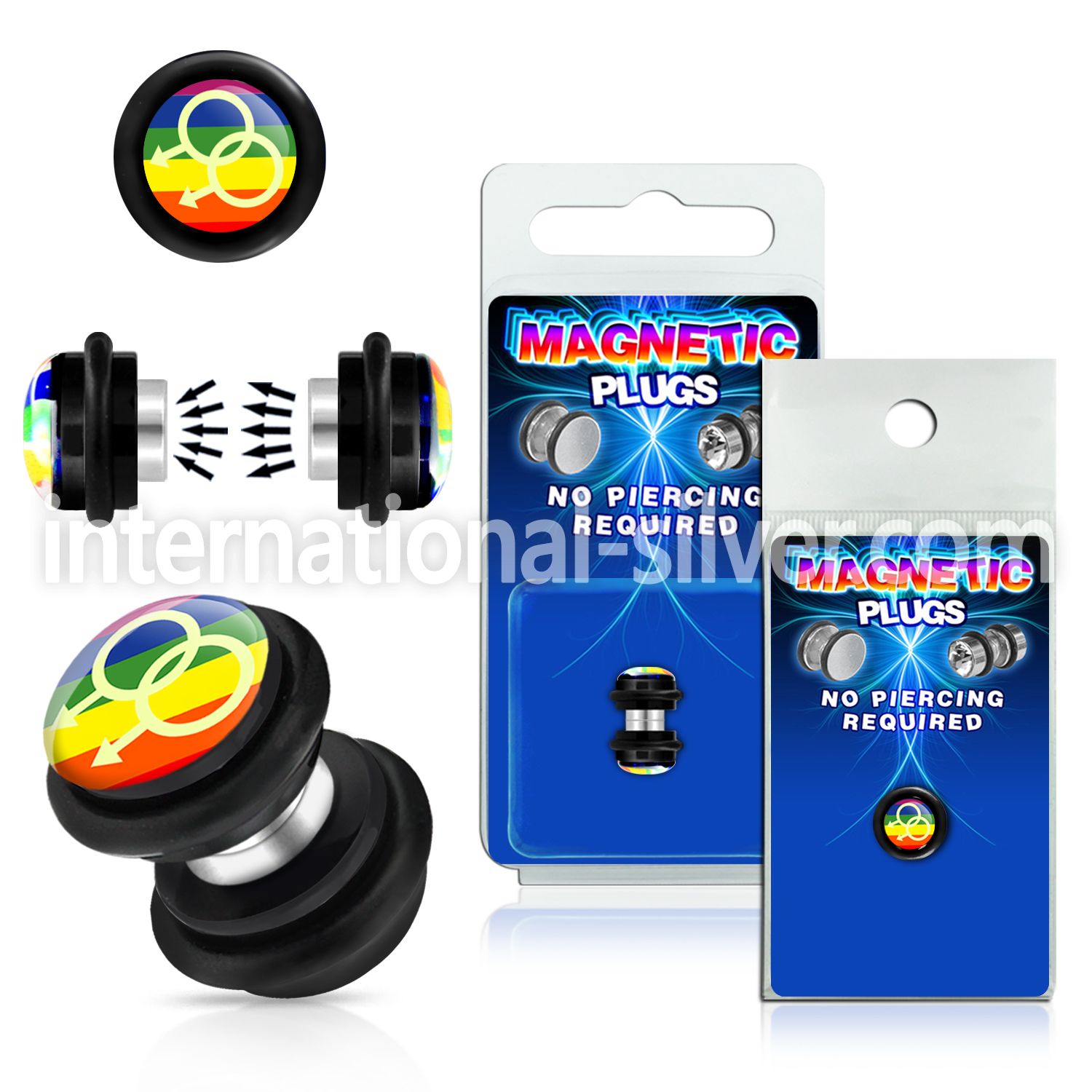 pkmp74 cheaters  illusion plugs and tapers acrylic body jewelry belly button
