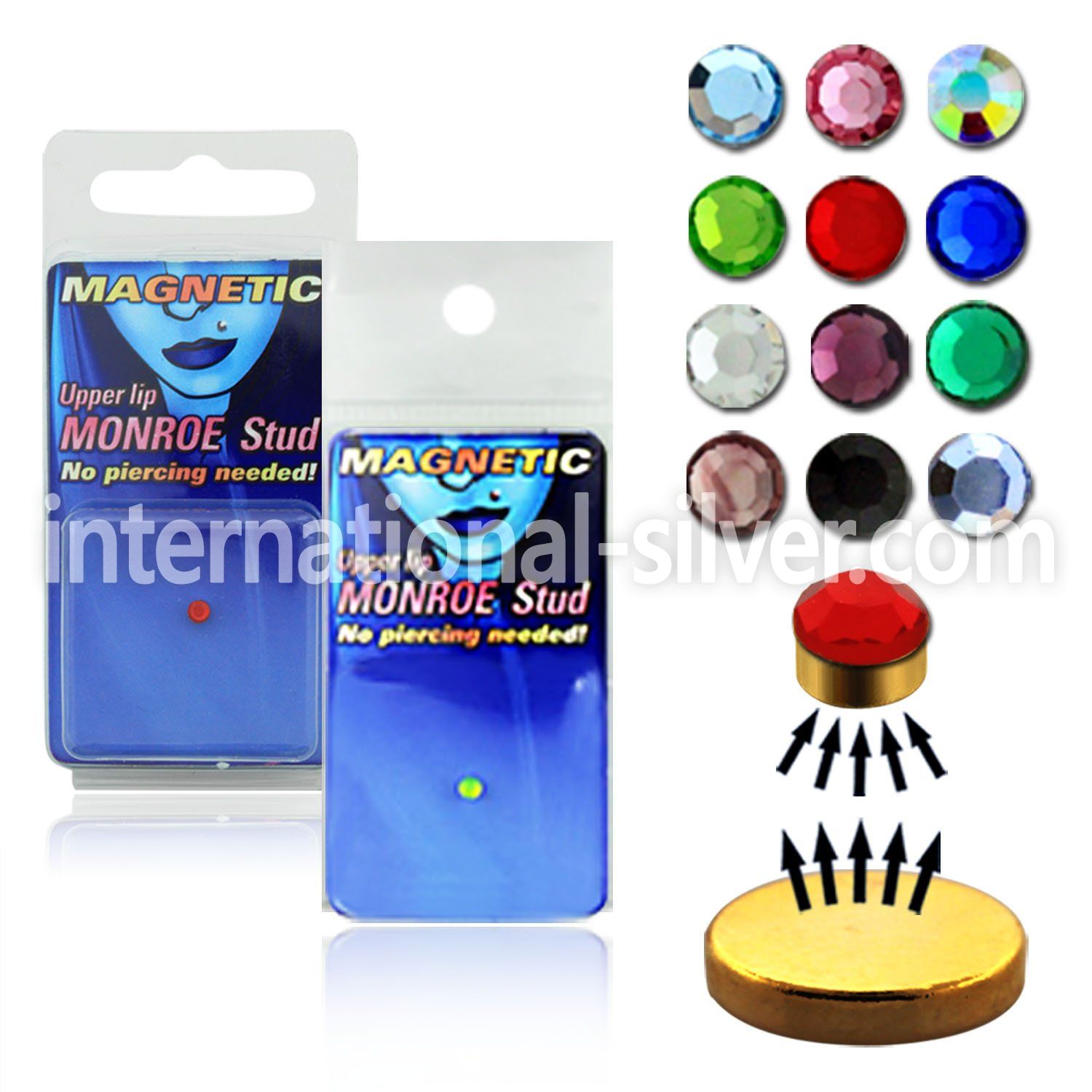 pkmr1 fake illusion body jewelry others belly button