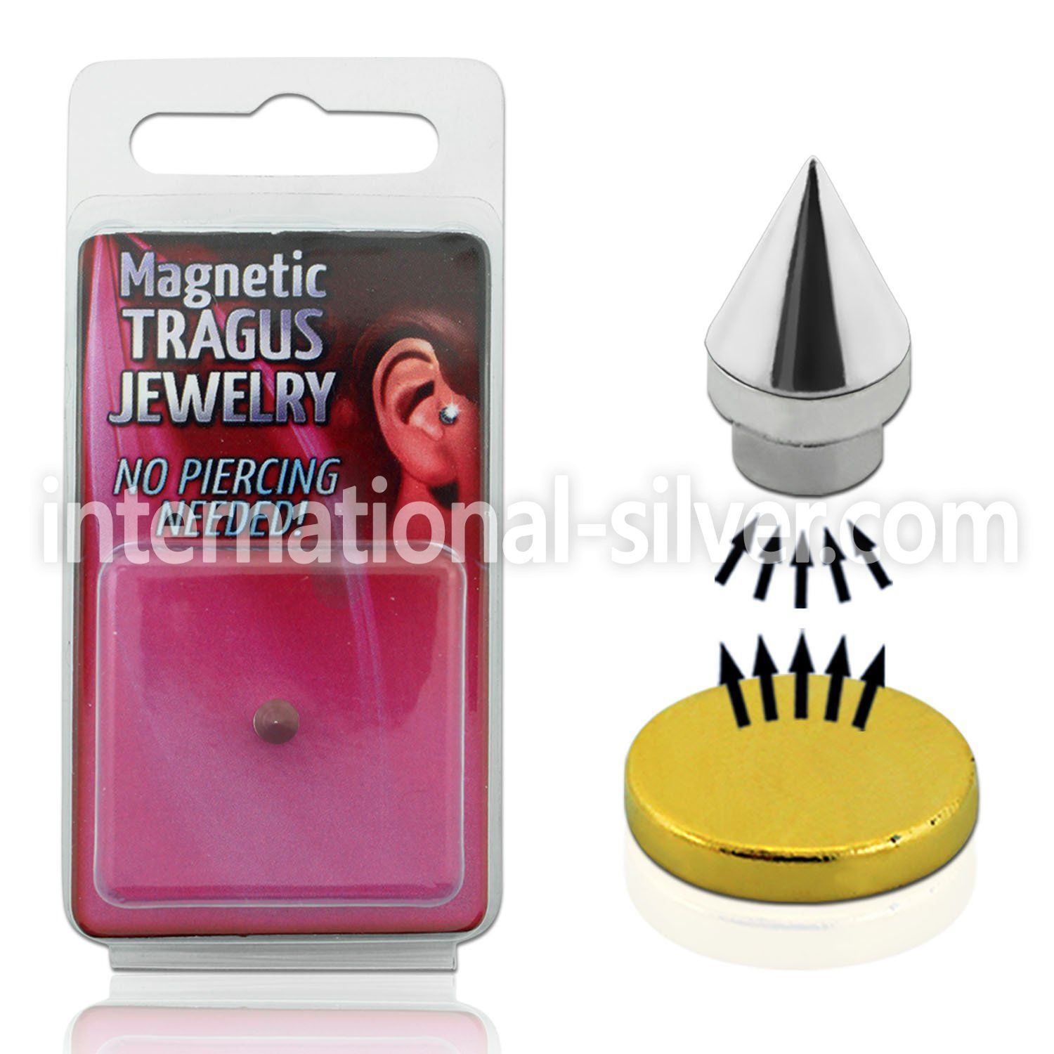 pktg2 fake illusion body jewelry surgical steel 316l belly button