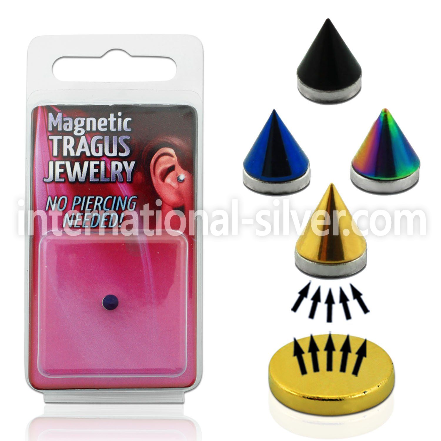 pktg3 fake illusion body jewelry anodized surgical steel 316l belly button