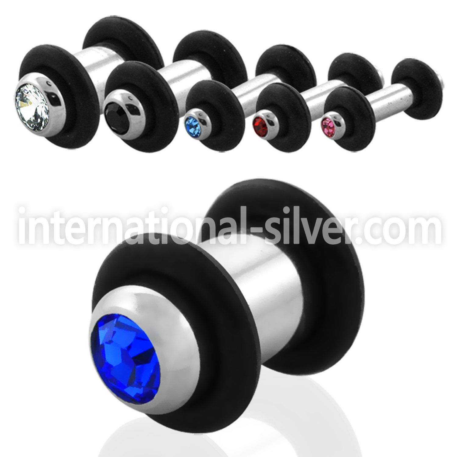 plc plugs gauges surgical steel 316l ear lobe