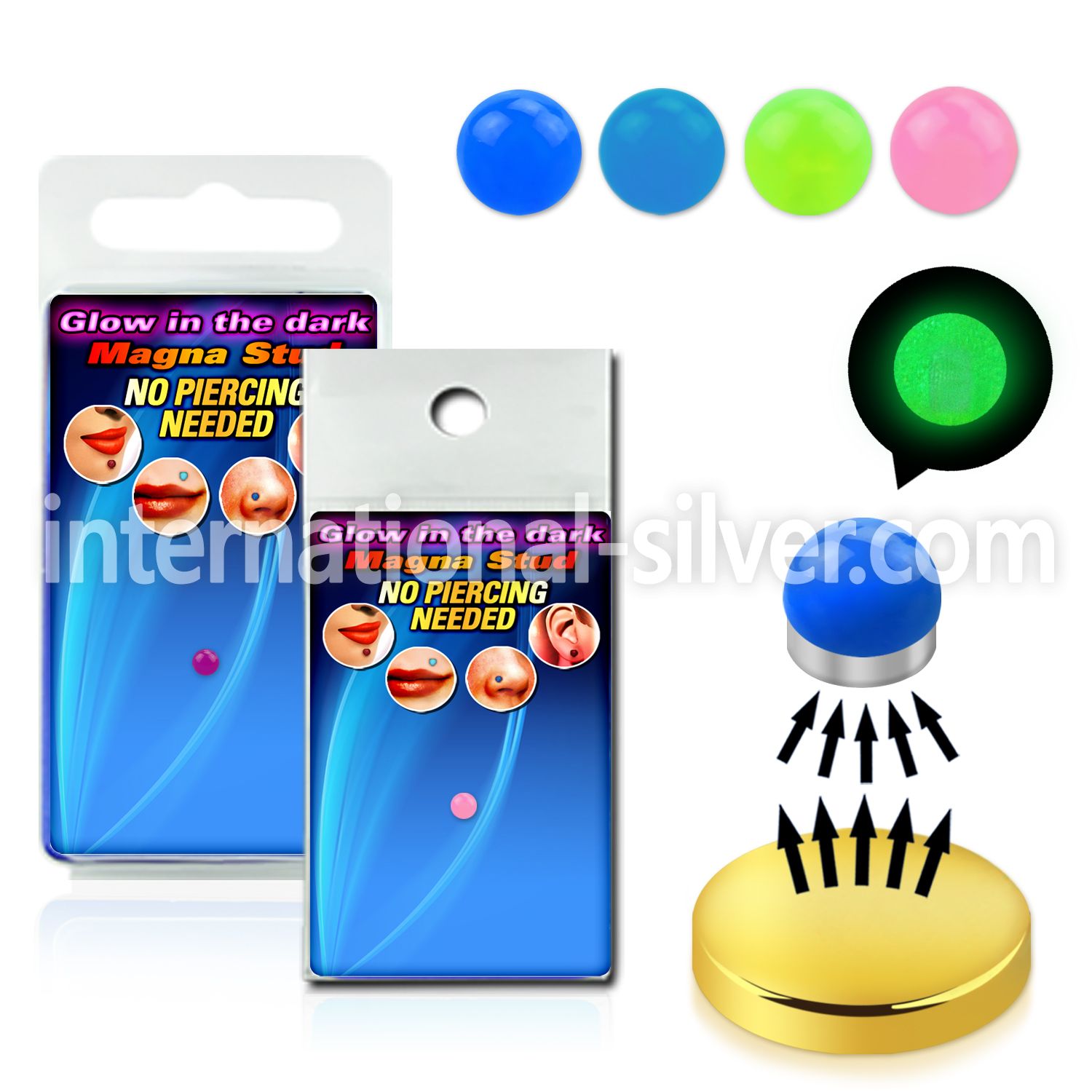 pmglb3 fake illusion body jewelry acrylic body jewelry nose