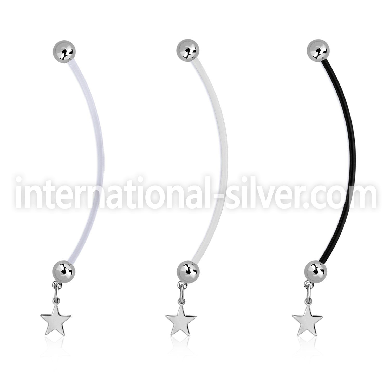 pnd770 bio flex & ptfe belly bananas belly piercing