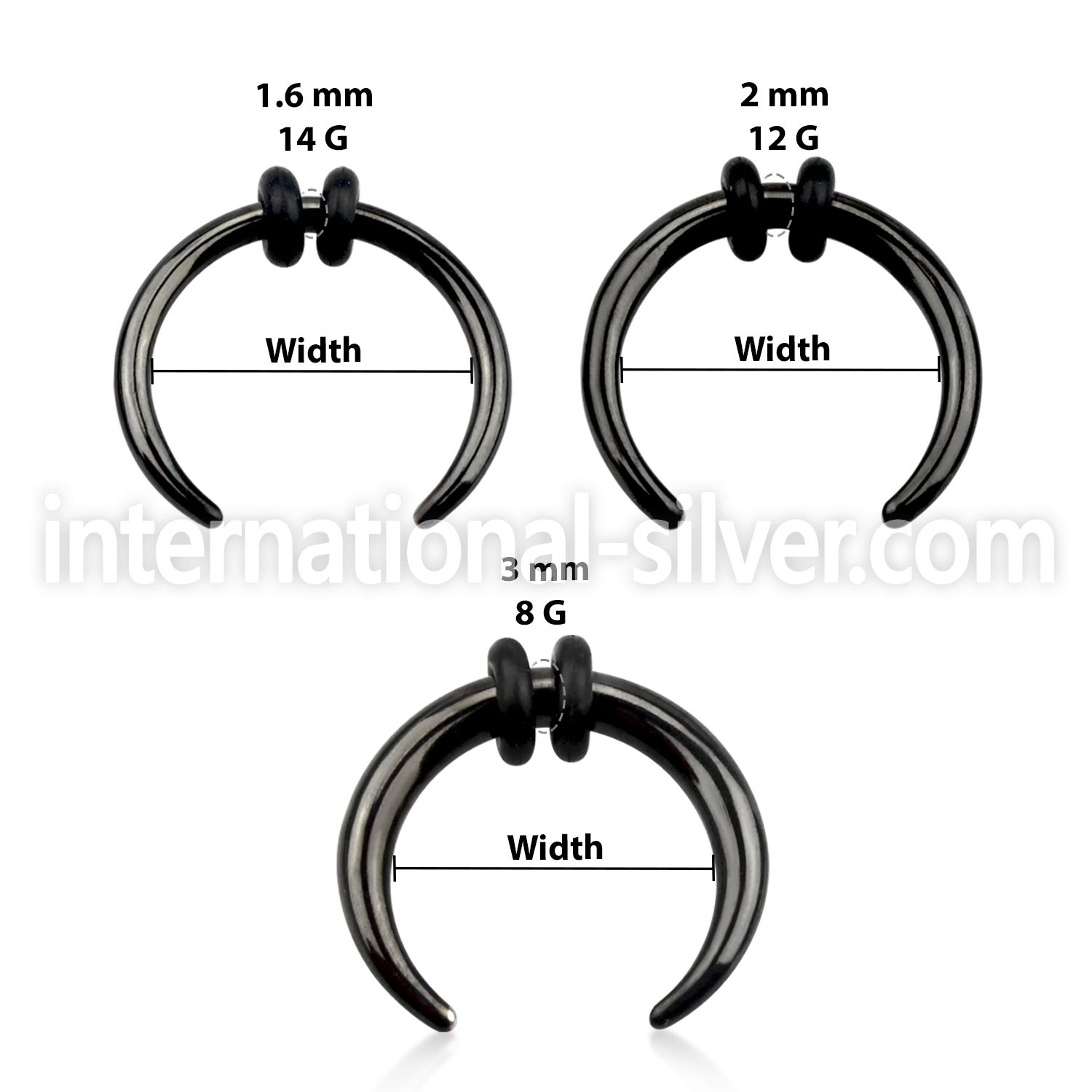 psp tapers surgical steel 316l ear lobe