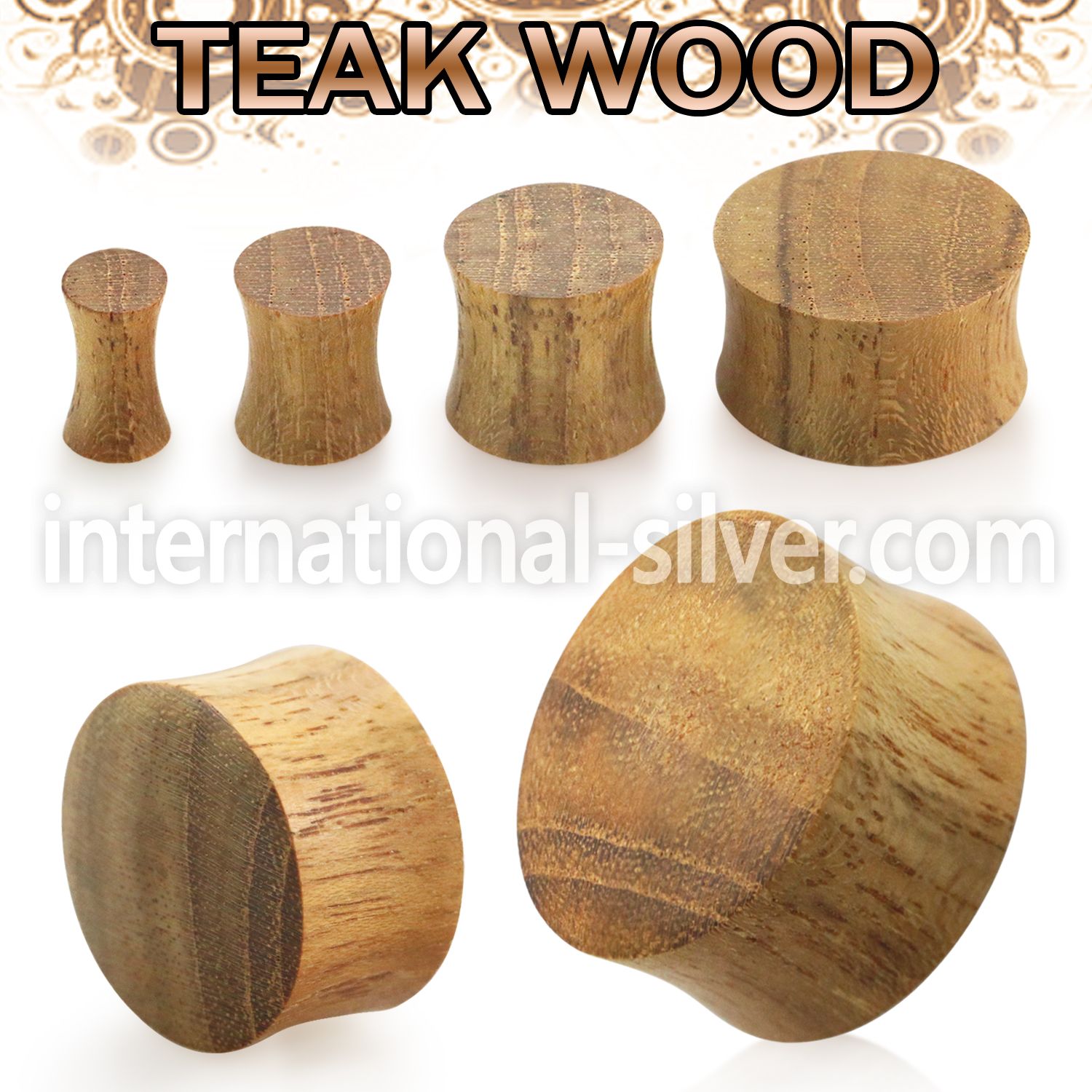 pwt plugs gauges organic body jewelry ear lobe