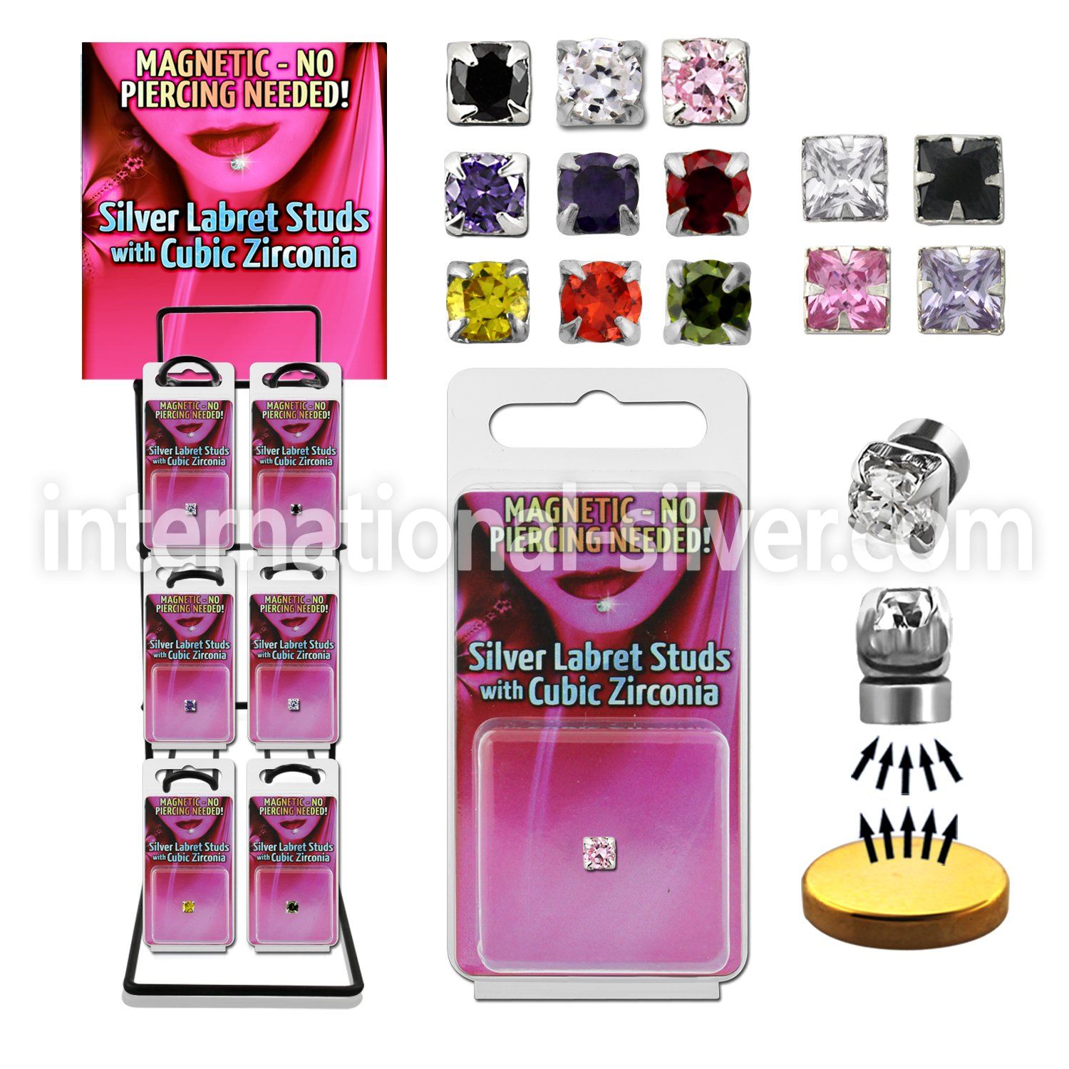 rkpkmz fake illusion body jewelry silver 925 belly button