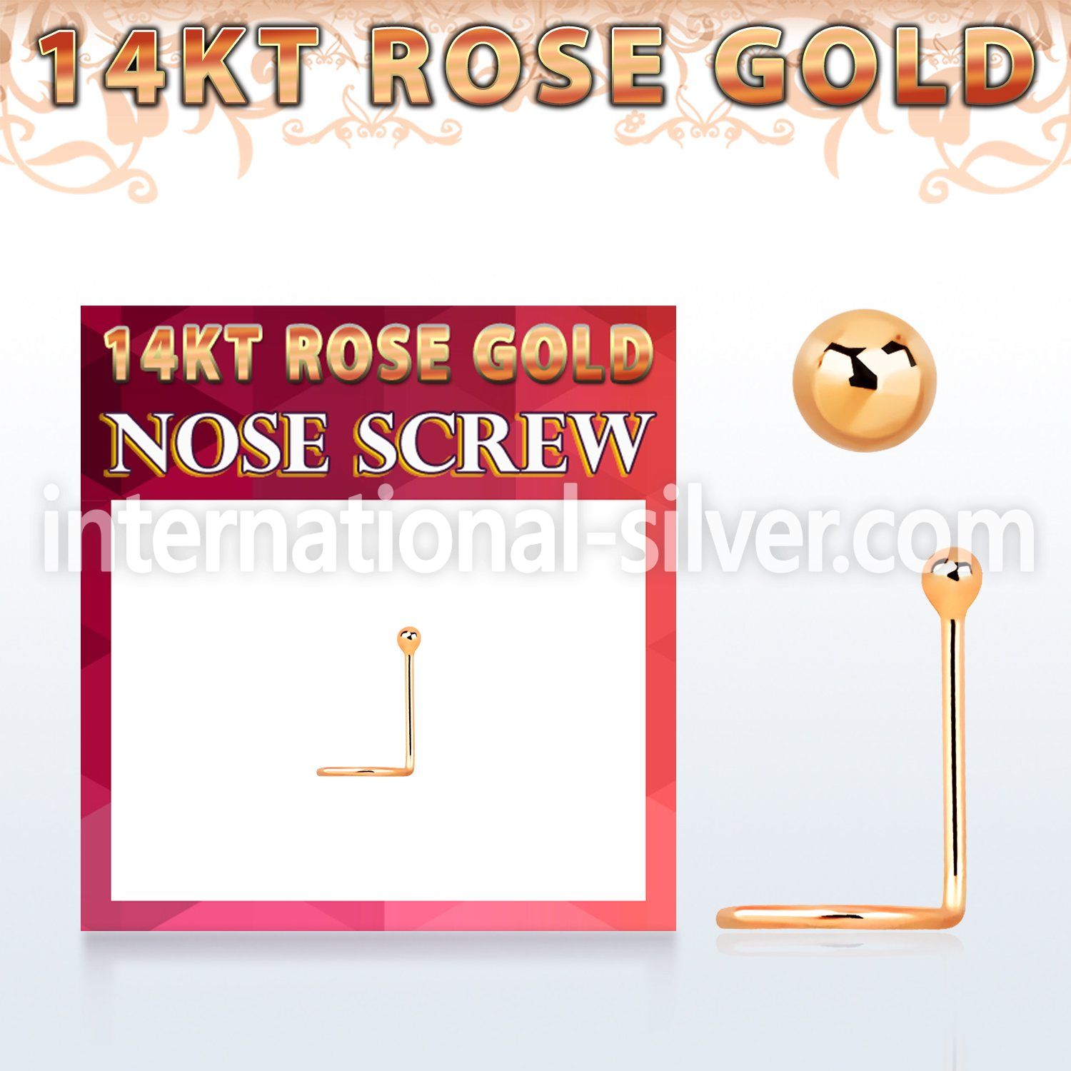 rscb1 l shape nose studs gold nose