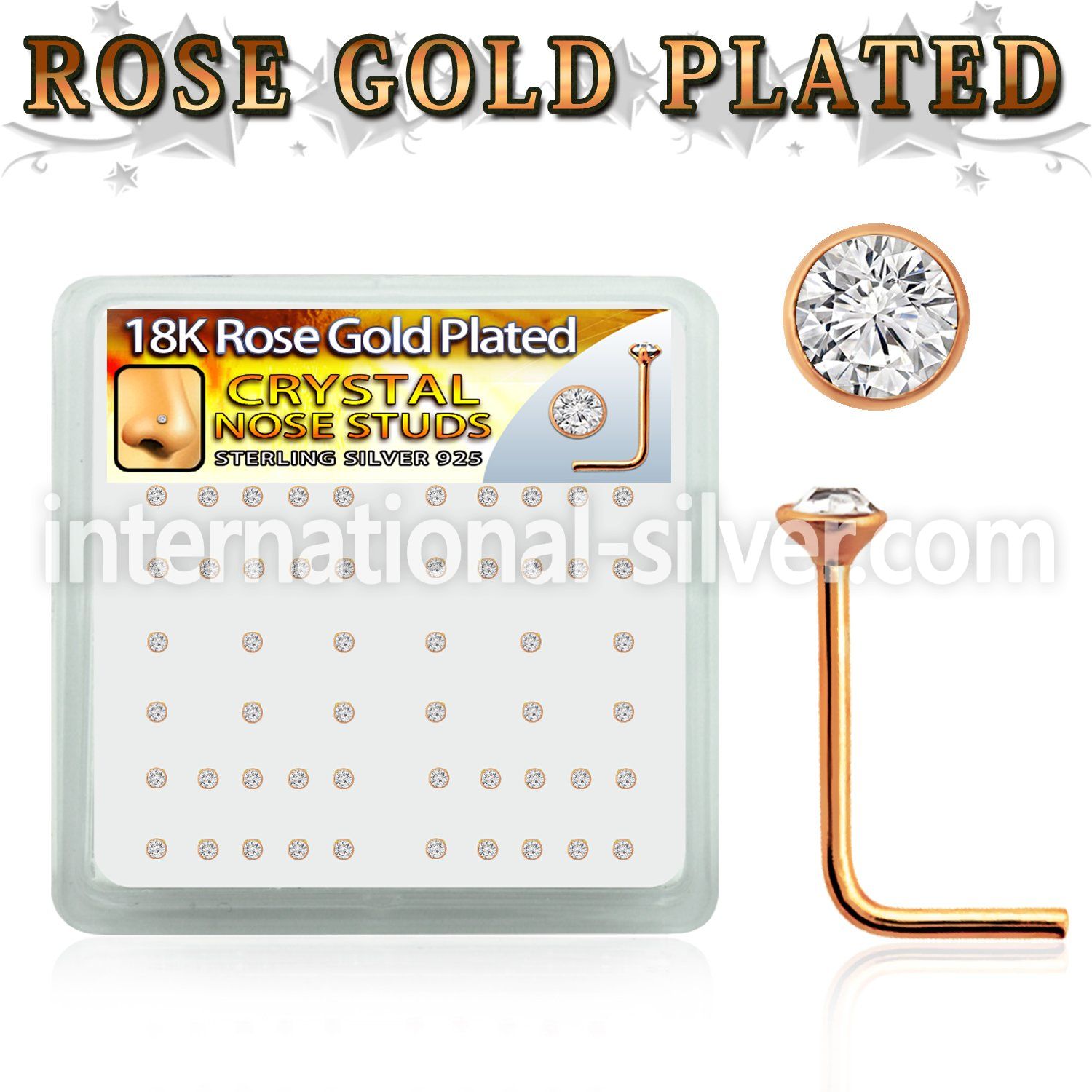 rsnsbxc l shape nose studs silver 925 nose