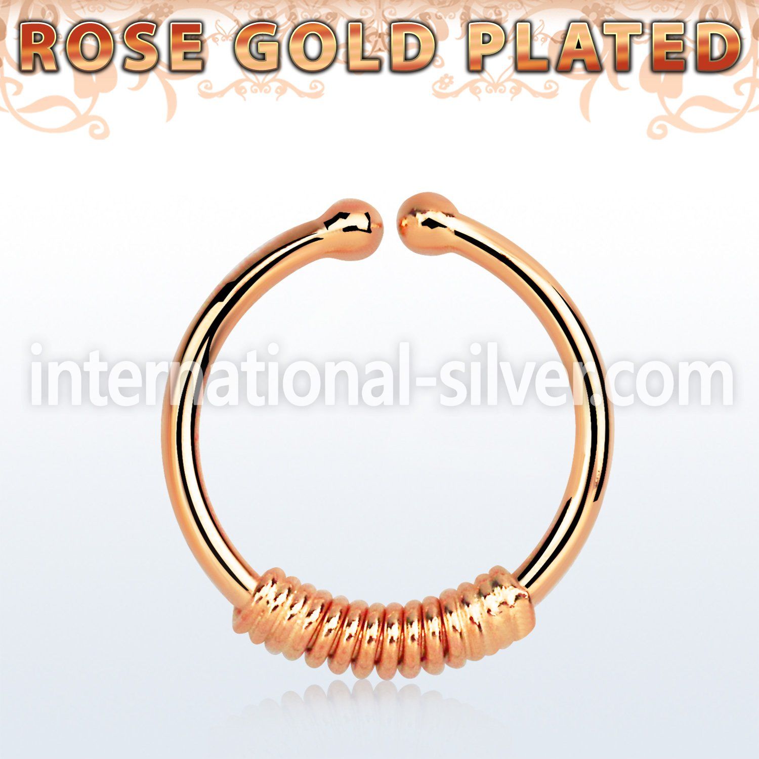 rssep12k fake illusion body jewelry silver 925 septum