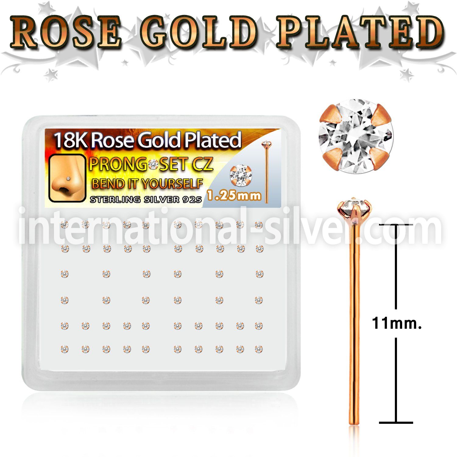 rsyz12xc bend it to fit nose studs silver 925 