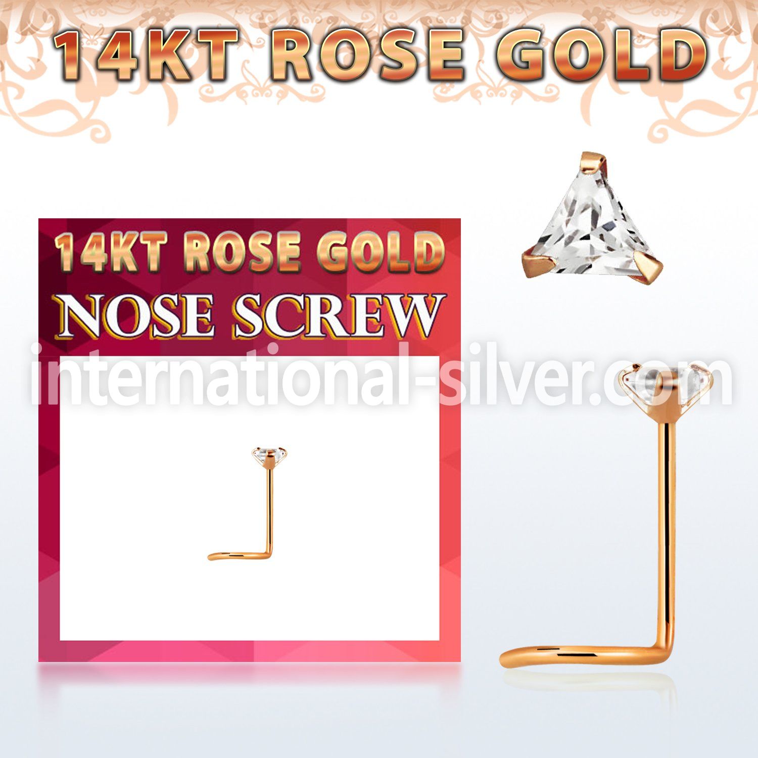 rsztc1 l shape nose studs gold nose