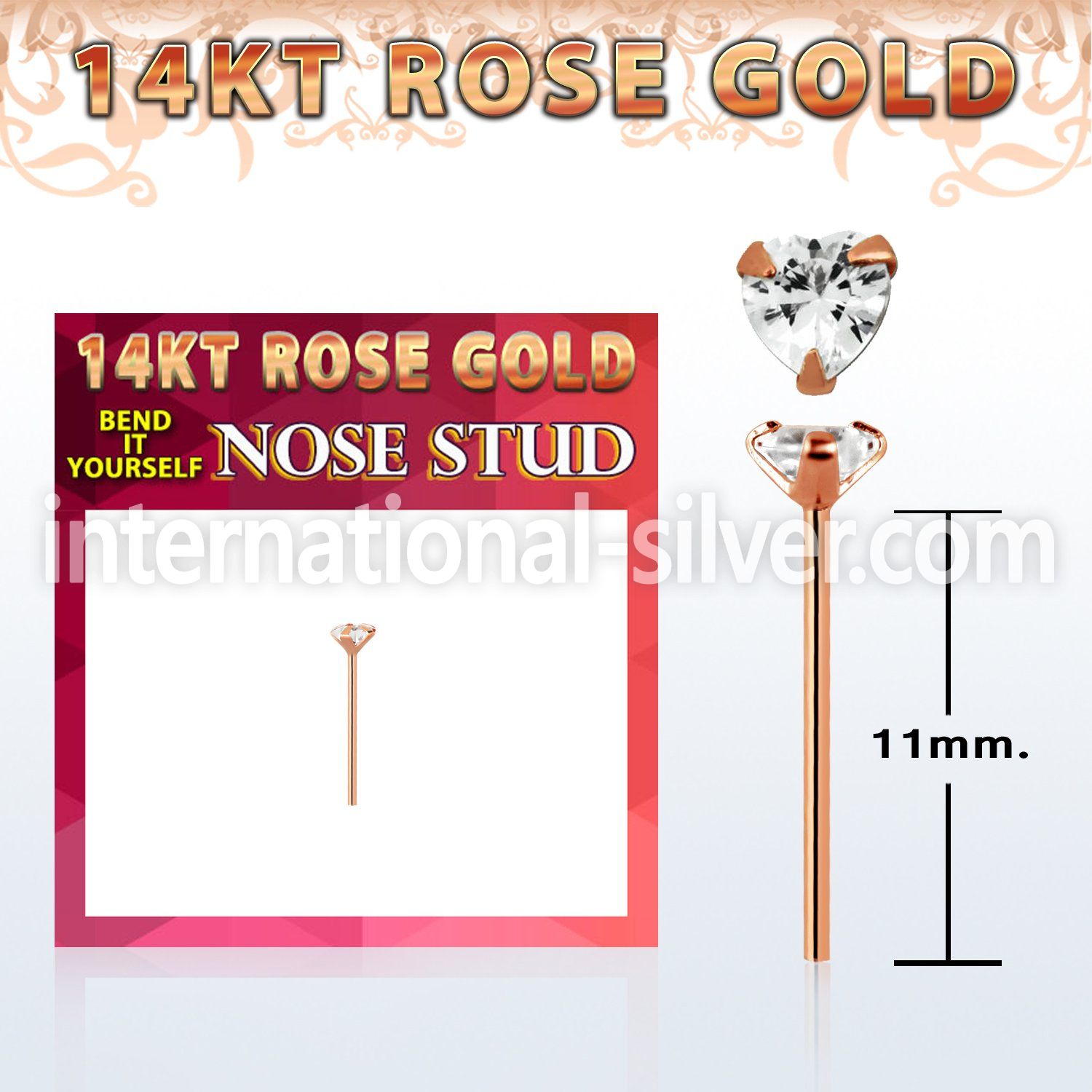 ryzhc1 bend it to fit nose studs gold nose