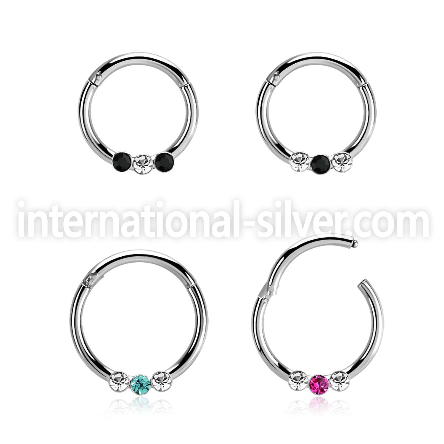 segh16ex surgical steel seamless and segment rings ear lobe eyebrow helix intim septum piercing