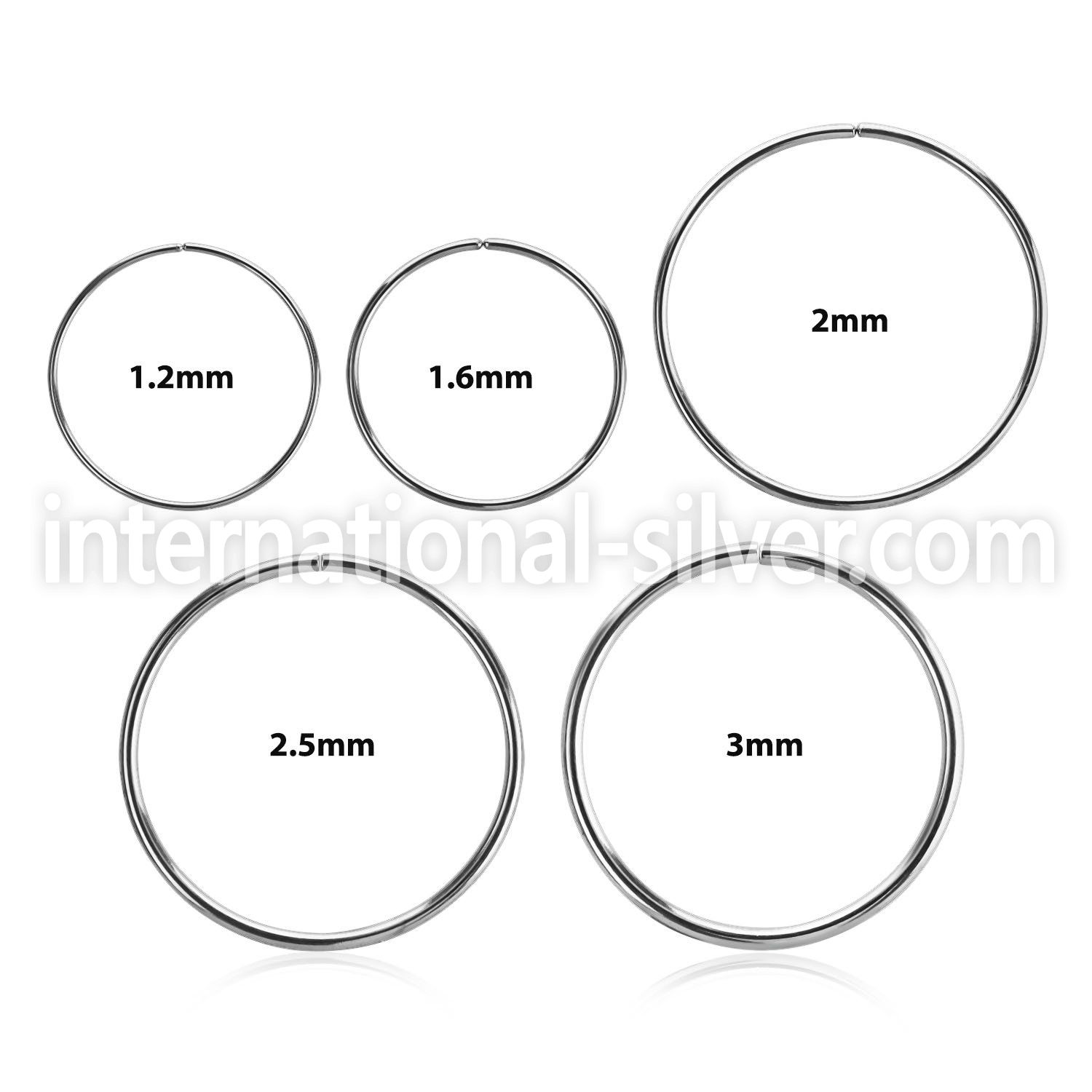 sell high polished surgical steel xl sized seamless ring