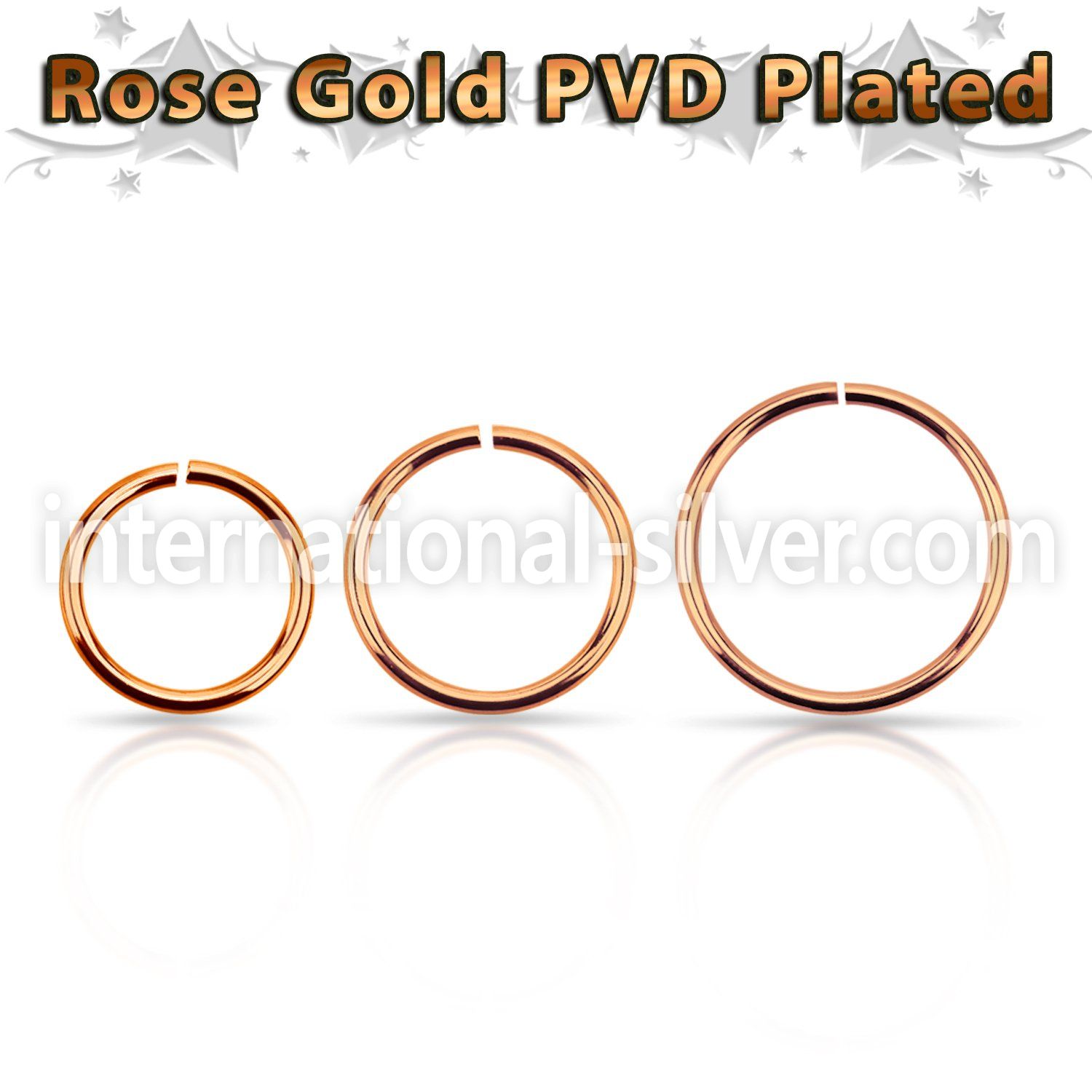 seltt18 seamless segment rings anodized surgical steel 316l ear lobe