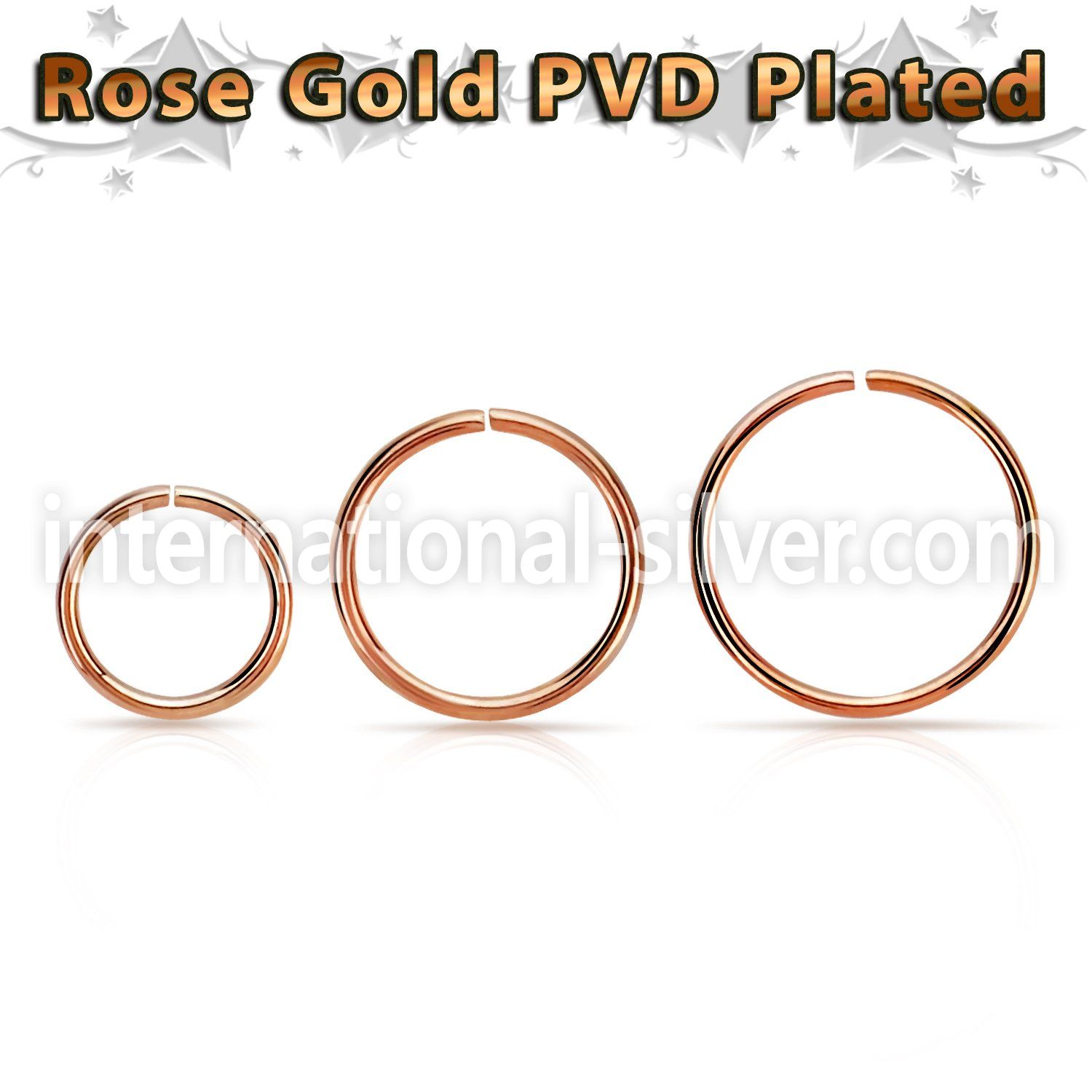 seltt20 seamless segment rings anodized surgical steel 316l nose