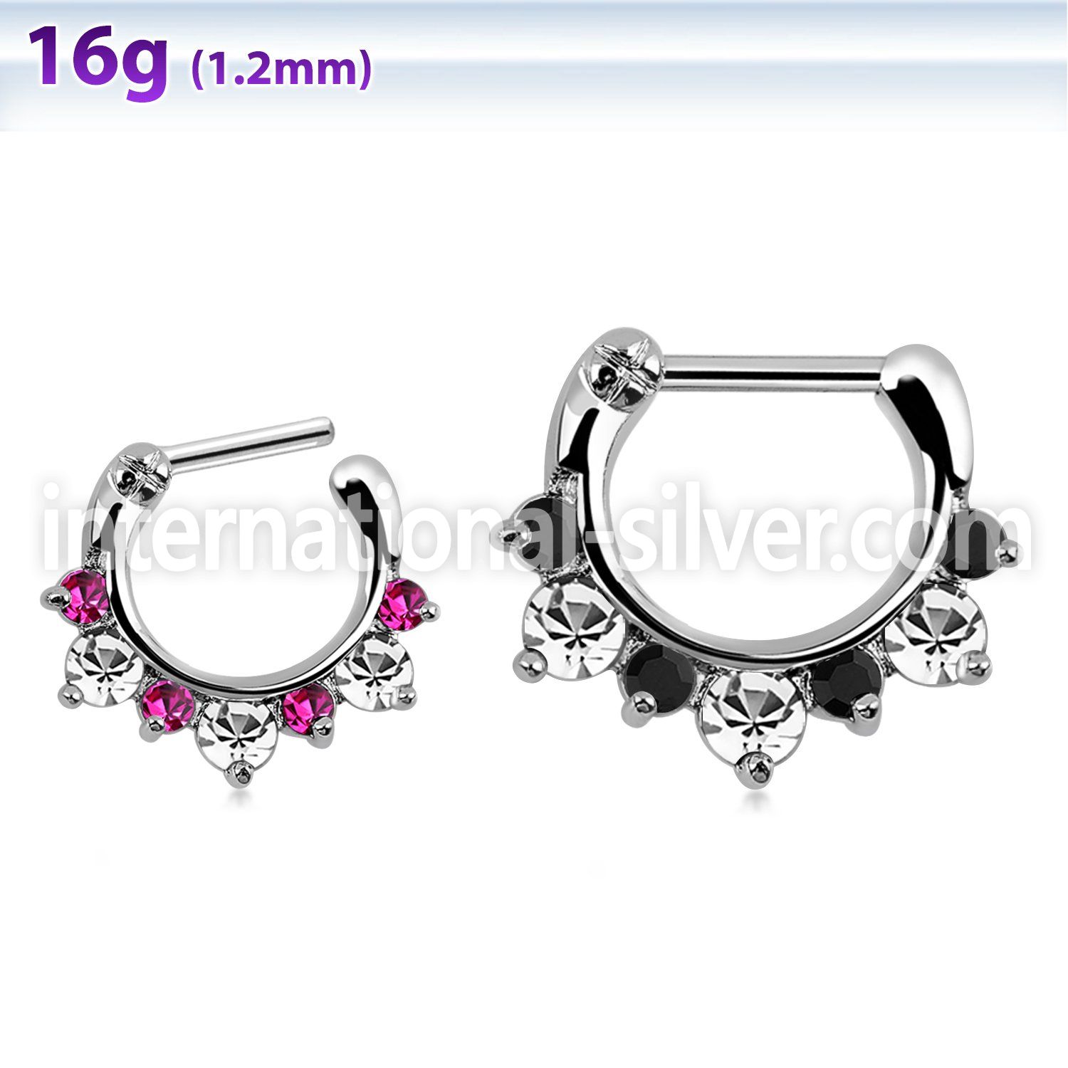 sephx16 straight barbells surgical steel 316l septum