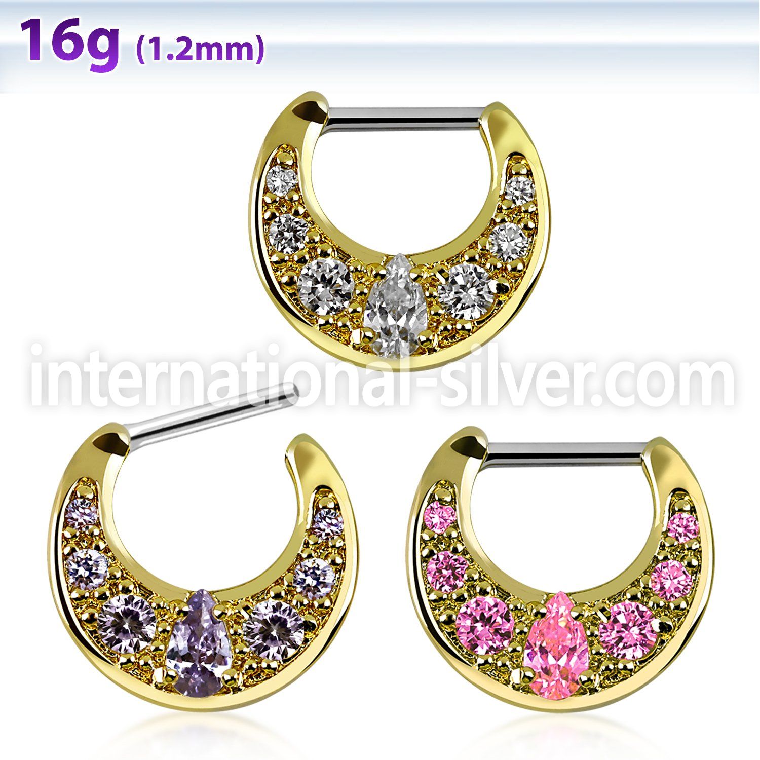 sepi16 straight barbells surgical steel 316l septum