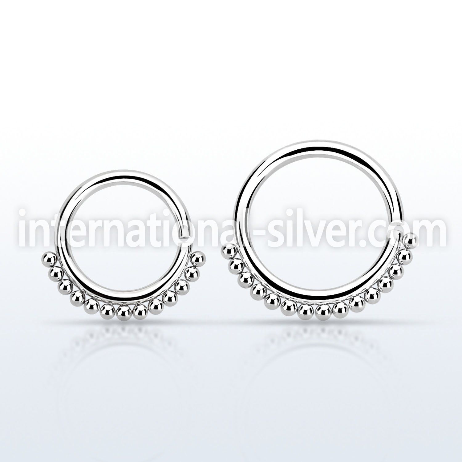 sepn seamless segment rings surgical steel 316l ear lobe