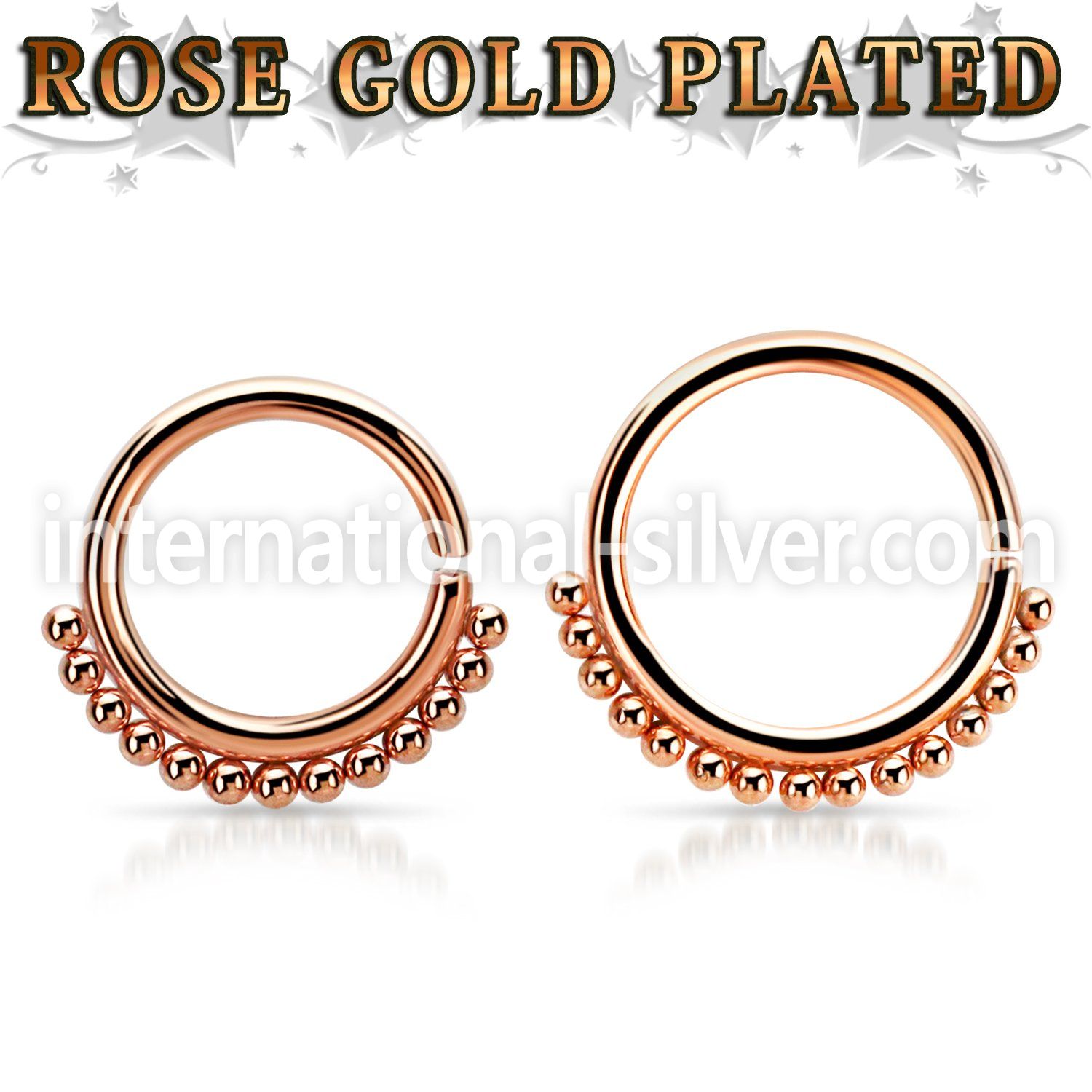 septtn seamless   segment rings anodized surgical steel 316l septum