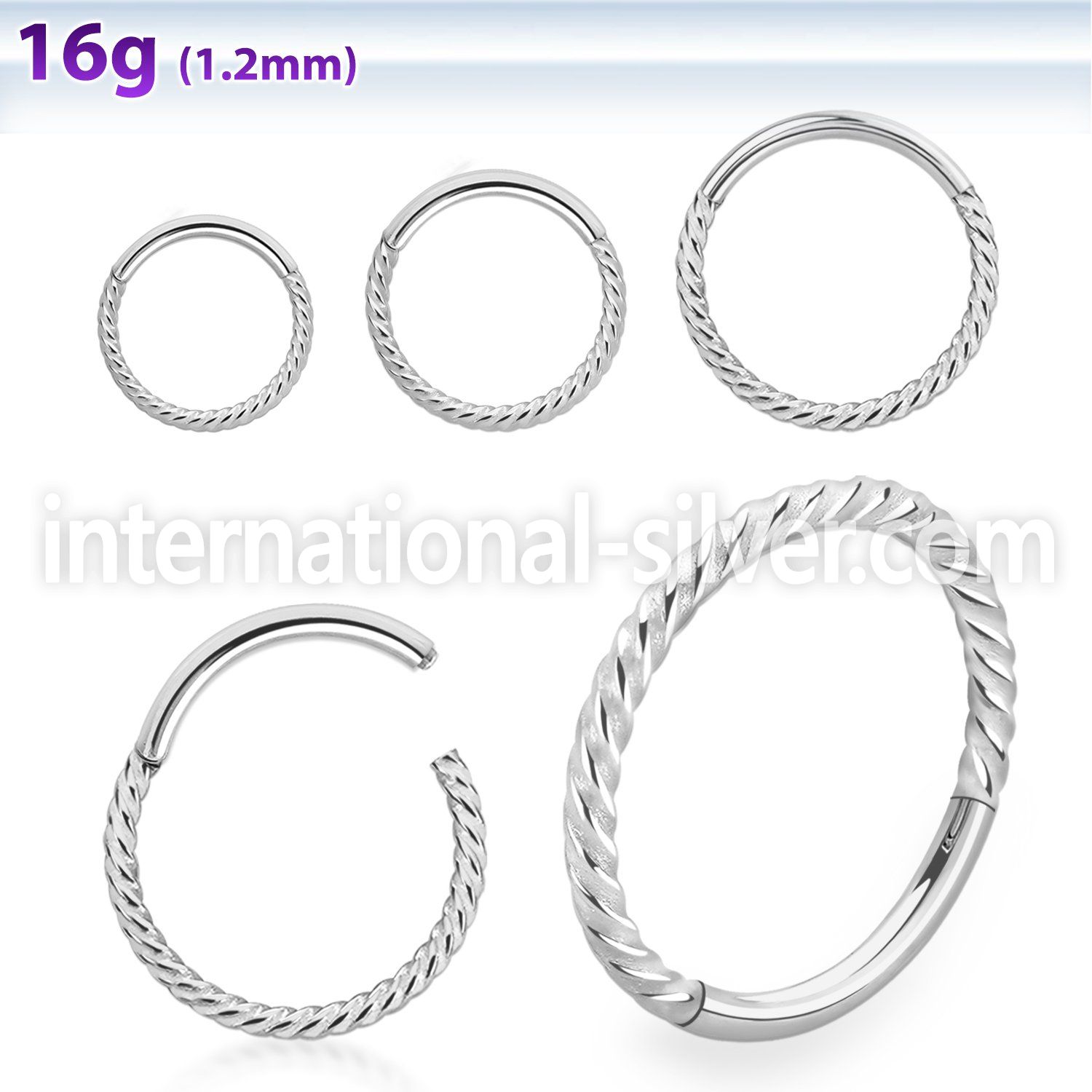 sgsh20 surgical steel hinged segment hoop twisted wire