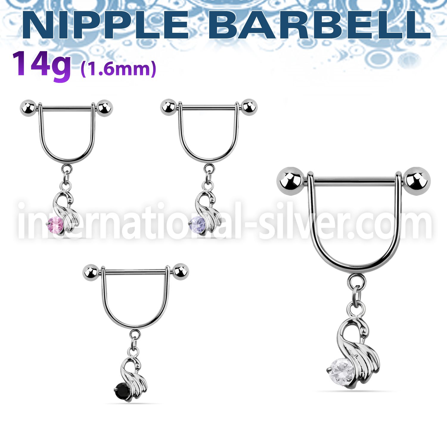 snpoz5 straight barbells surgical steel 316l nipple