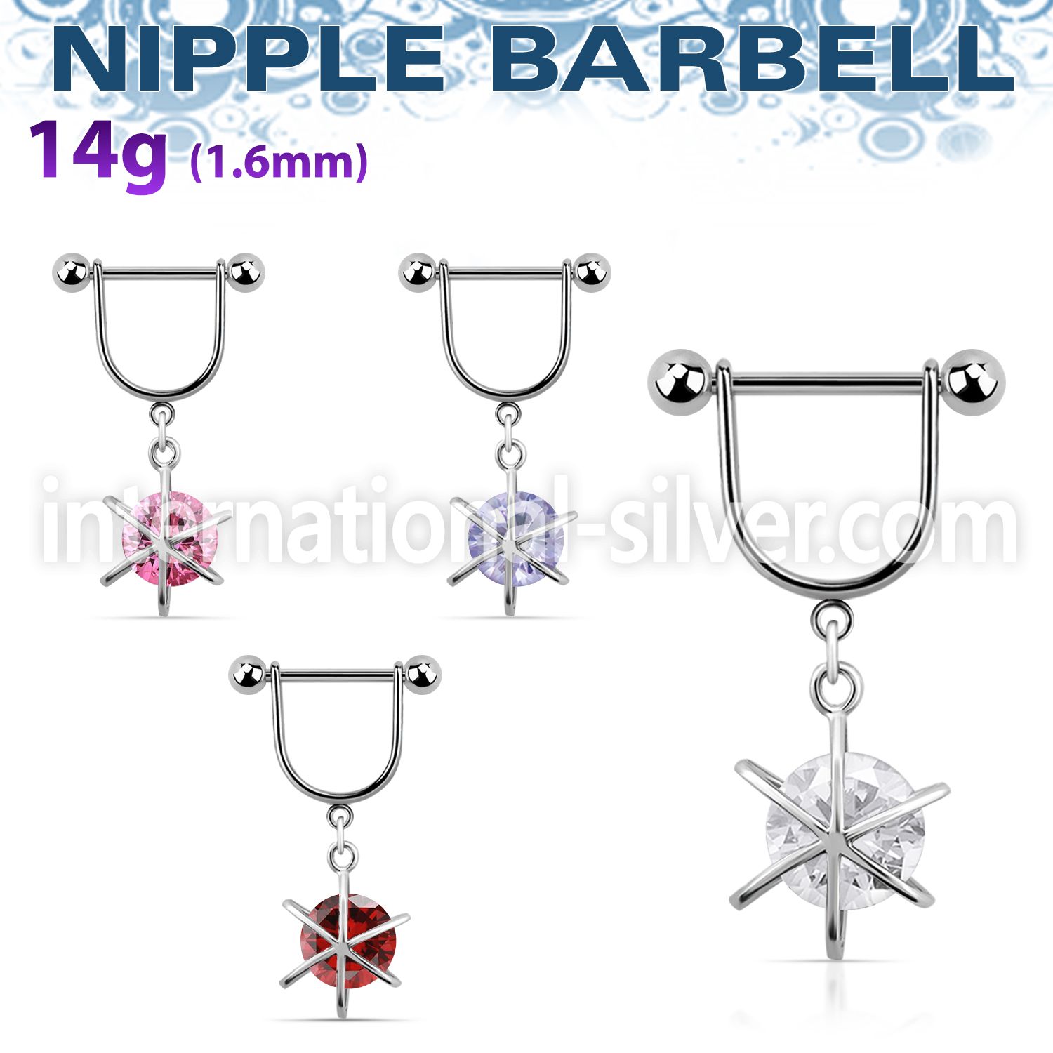 snpoz8 straight barbells surgical steel 316l nipple